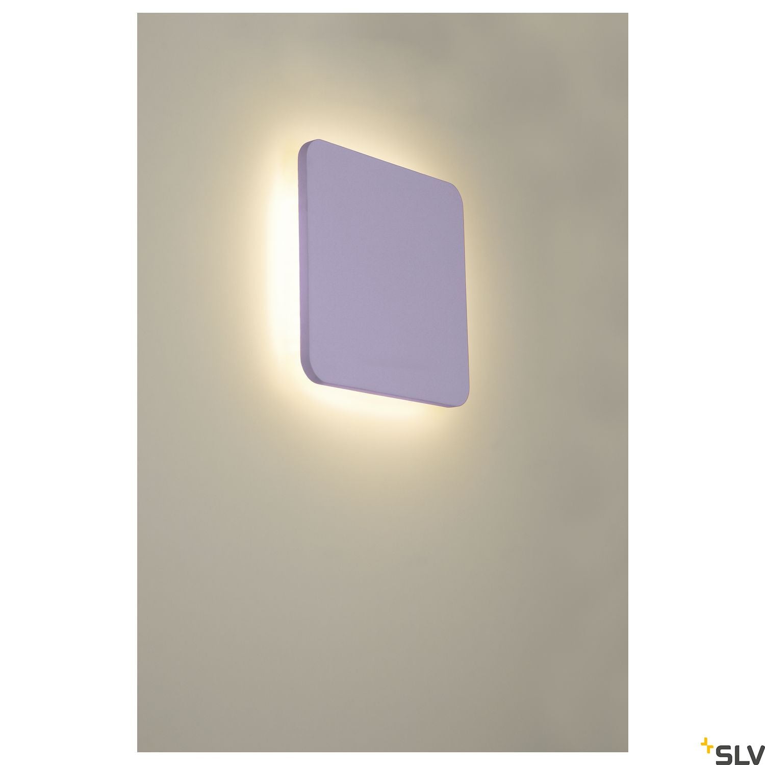 SLV Plaster SQUARE wall light, square, white plaster, 48 LED, 3000K 148019