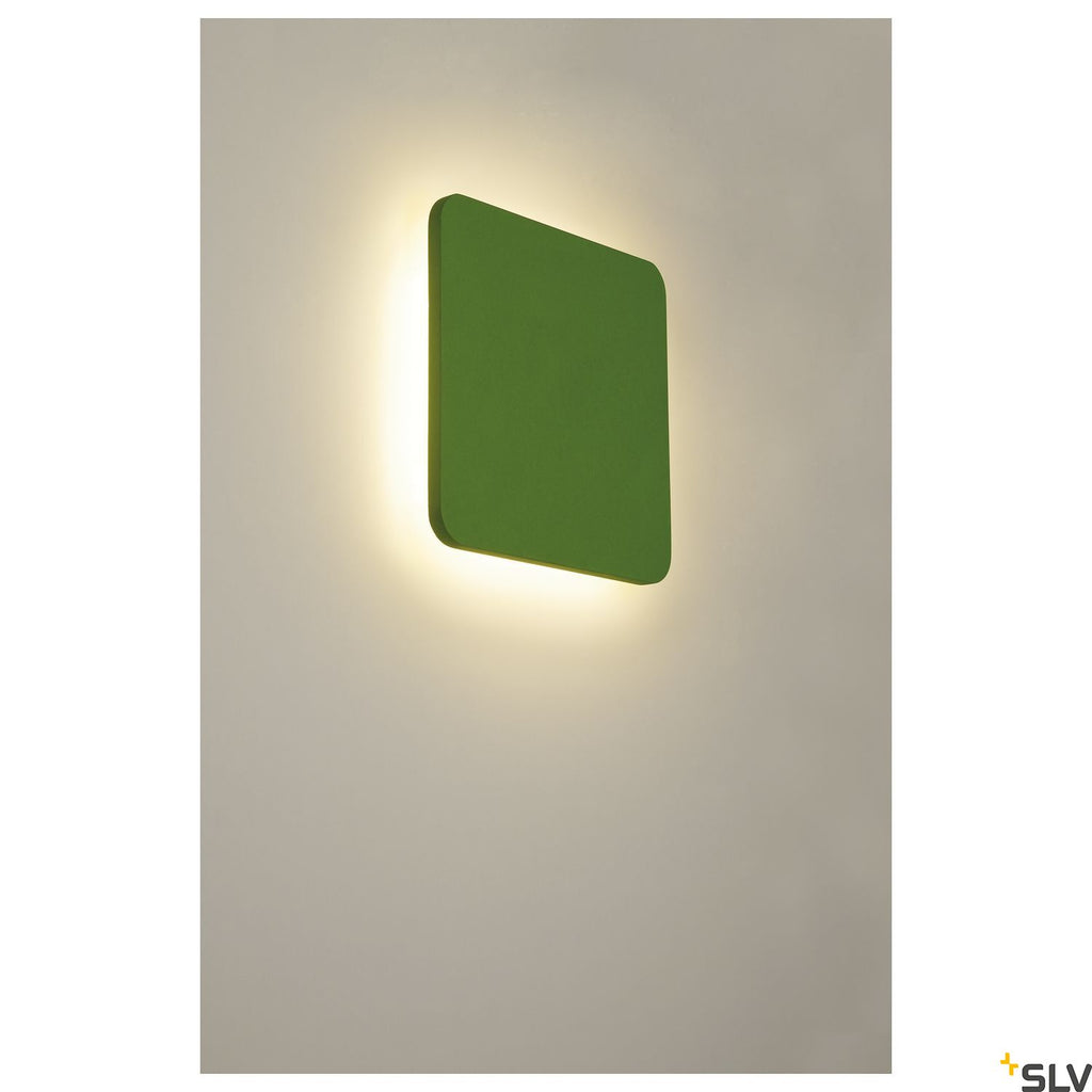 SLV Plaster SQUARE wall light, square, white plaster, 48 LED, 3000K 148019