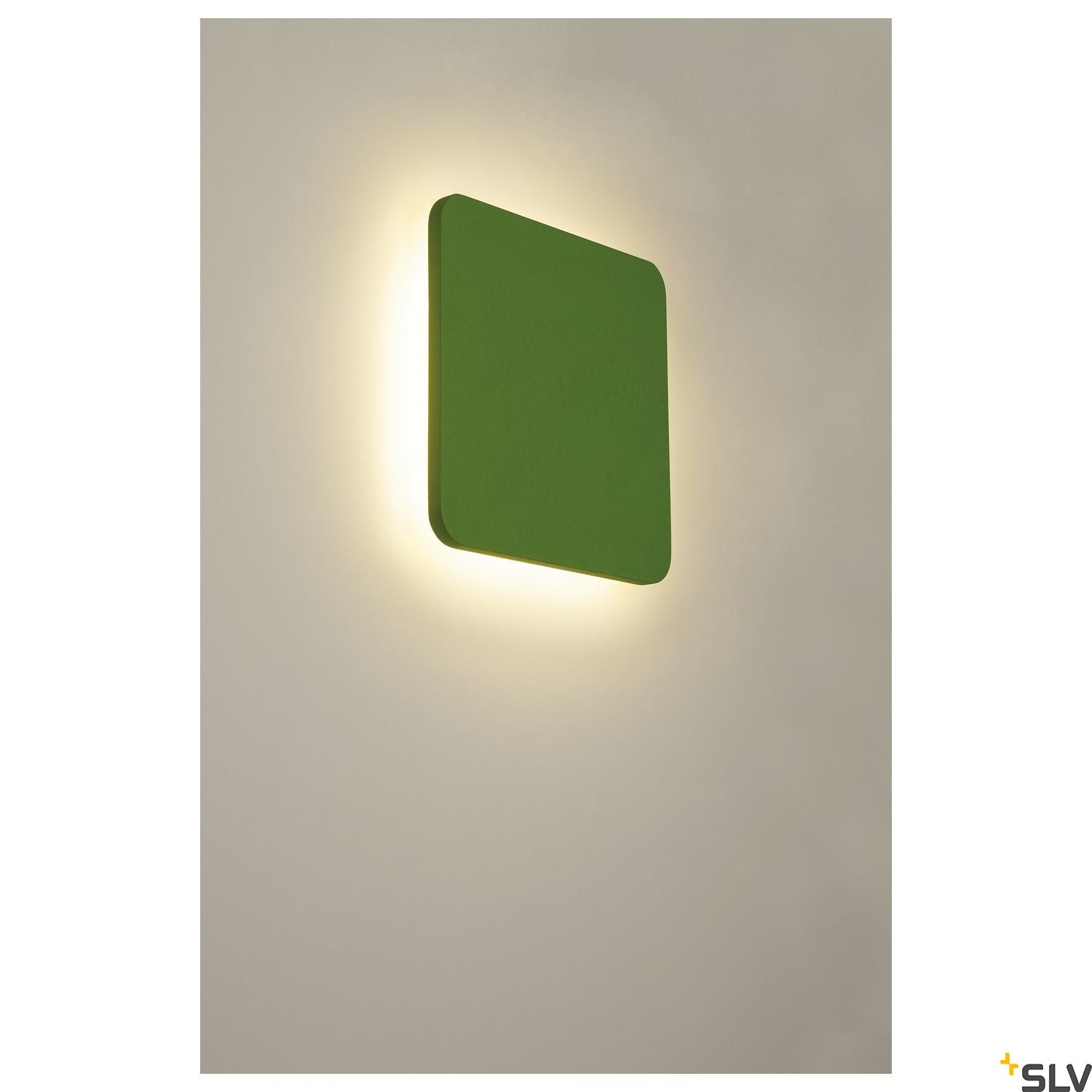 SLV Plaster SQUARE wall light, square, white plaster, 48 LED, 3000K 148019