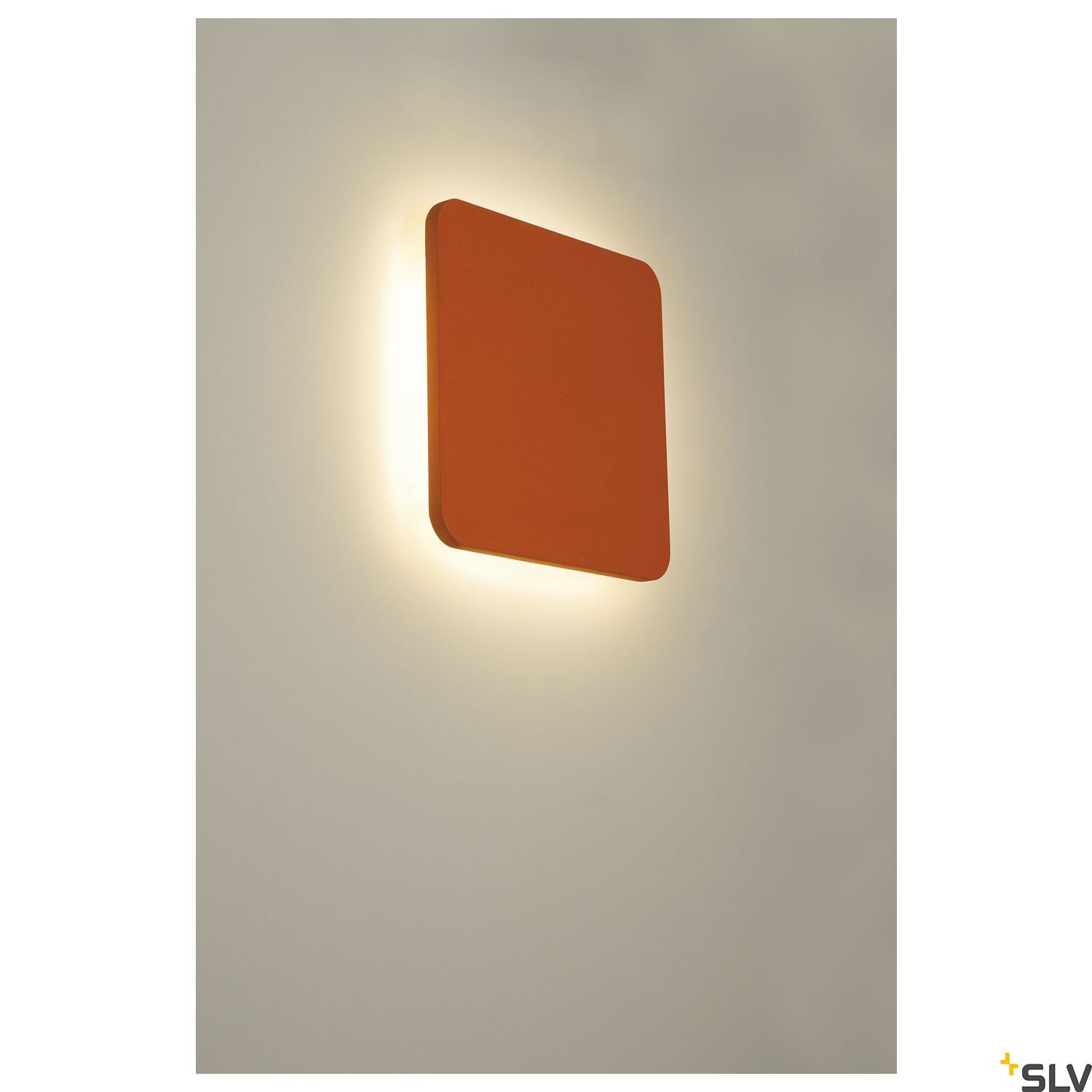 SLV Plaster SQUARE wall light, square, white plaster, 48 LED, 3000K 148019