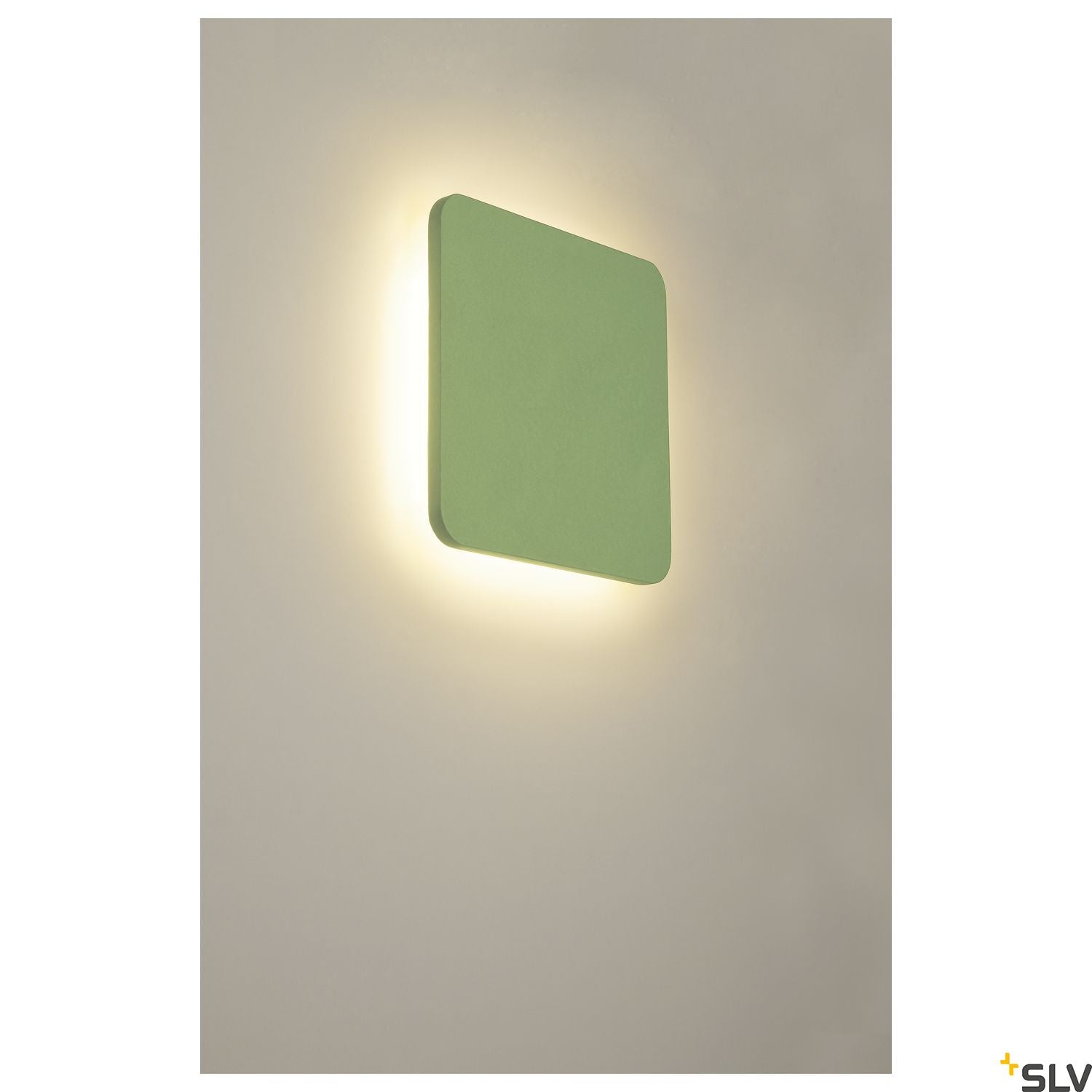SLV Plaster SQUARE wall light, square, white plaster, 48 LED, 3000K 148019