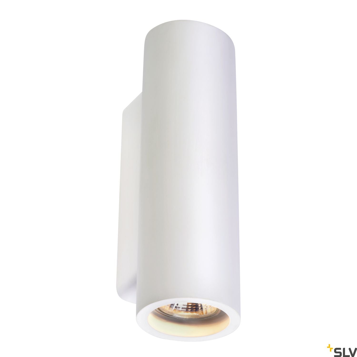 SLV Plaster WALL LIGHT, white plaster, round, 2x GU10, max. 2x 35W 148060