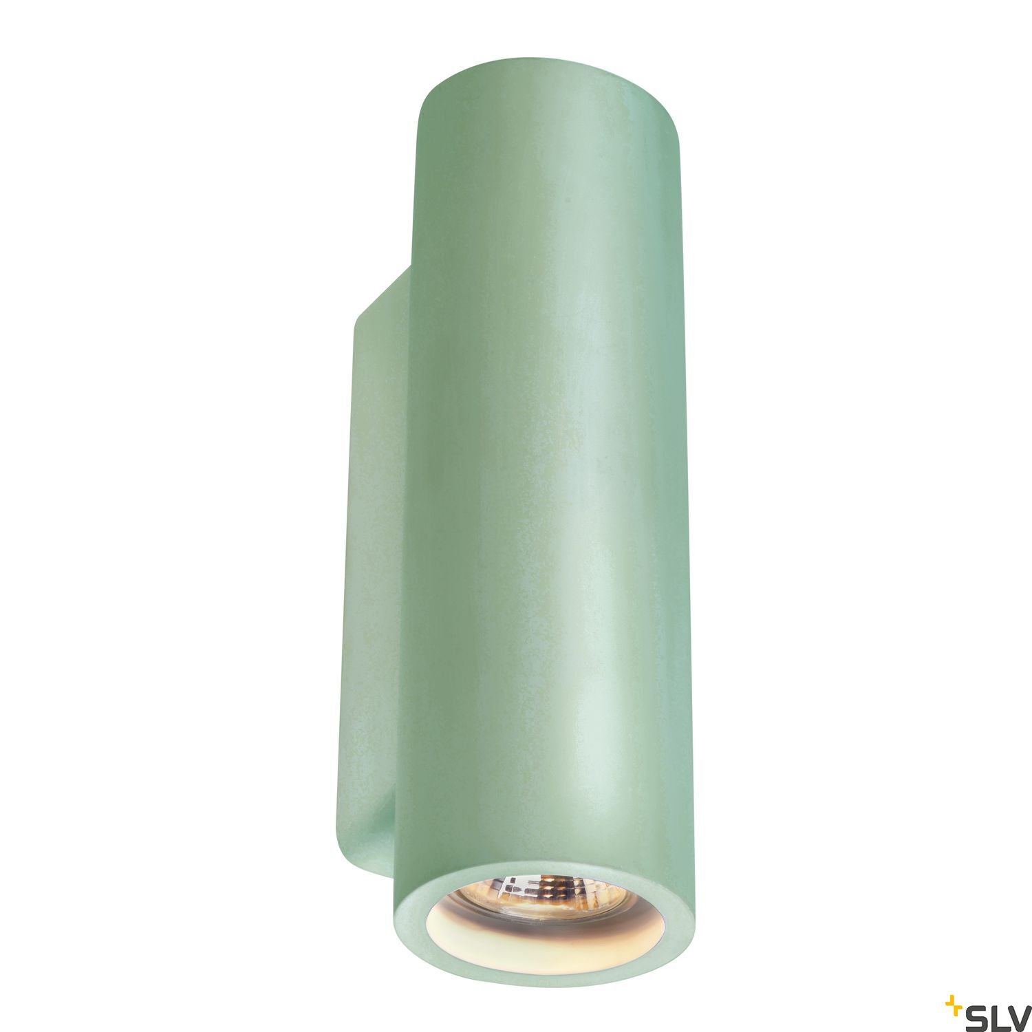 SLV Plaster WALL LIGHT, white plaster, round, 2x GU10, max. 2x 35W 148060