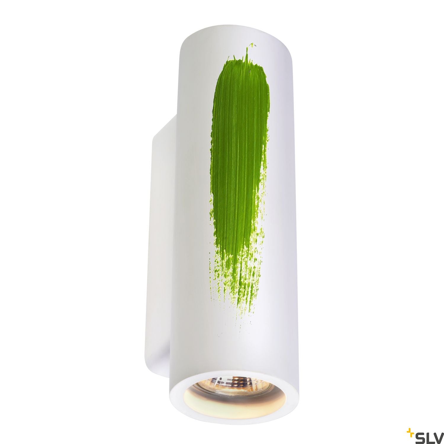 SLV Plaster WALL LIGHT, white plaster, round, 2x GU10, max. 2x 35W 148060