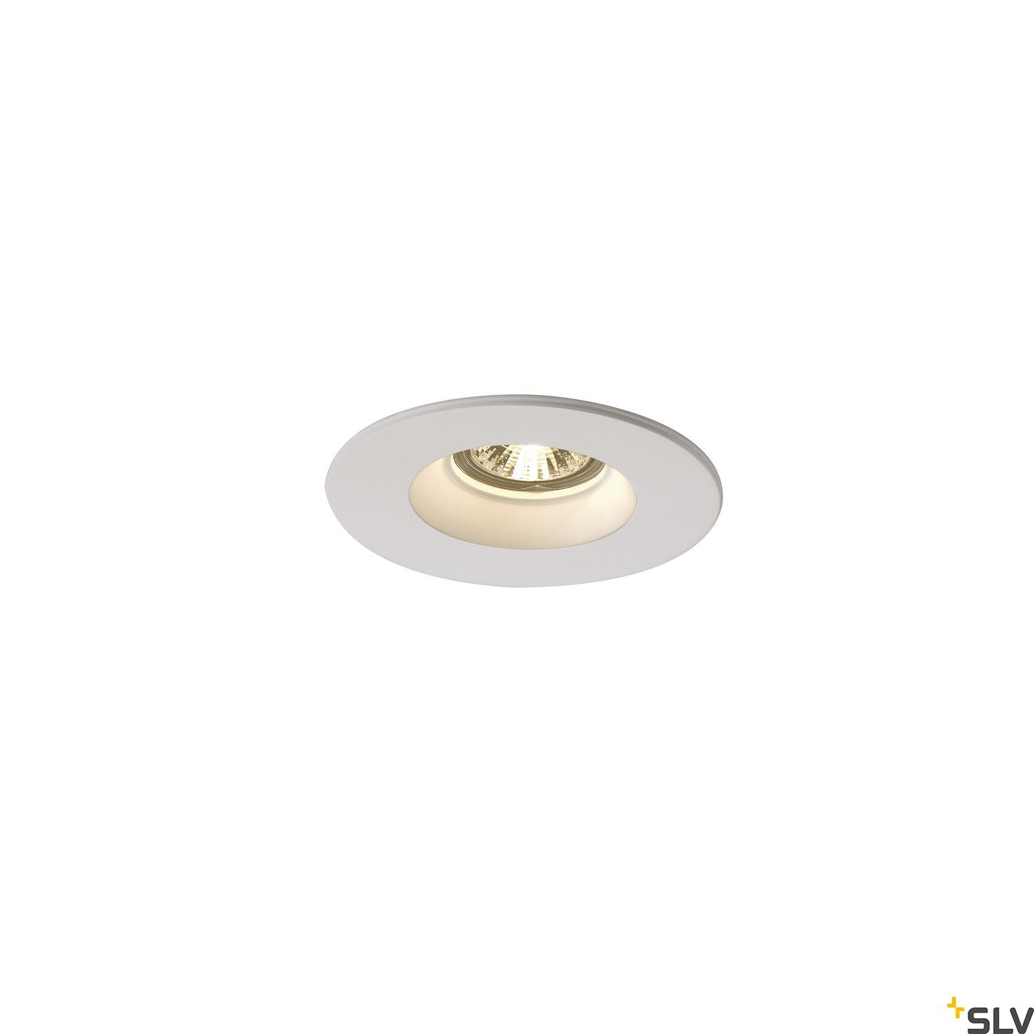 SLV Plaster downlight, GU10, round , white plaster 148070
