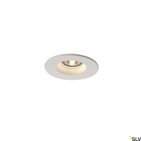 SLV Plaster downlight, GU10, round , white plaster 148070