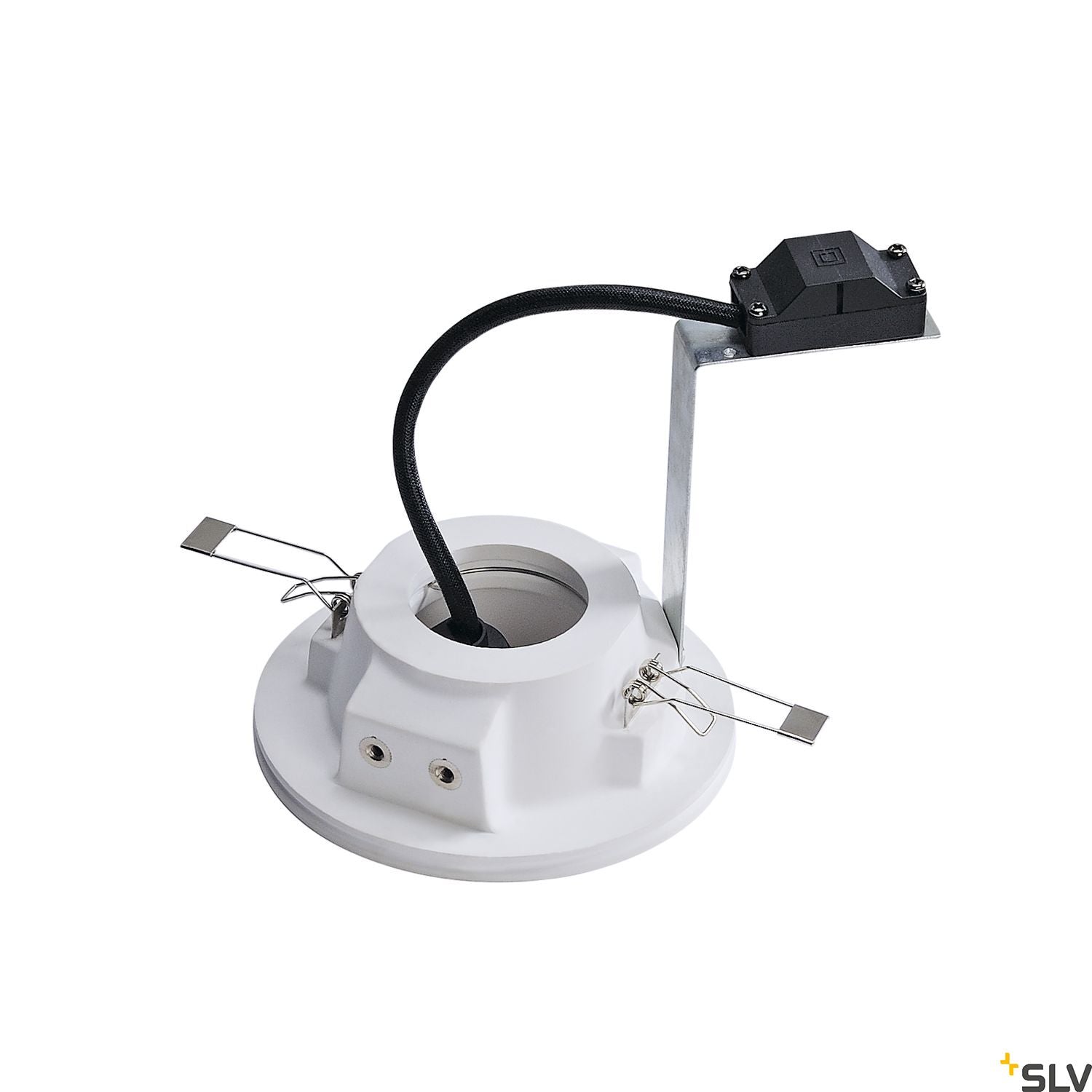SLV Plaster downlight, GU10, round , white plaster 148070