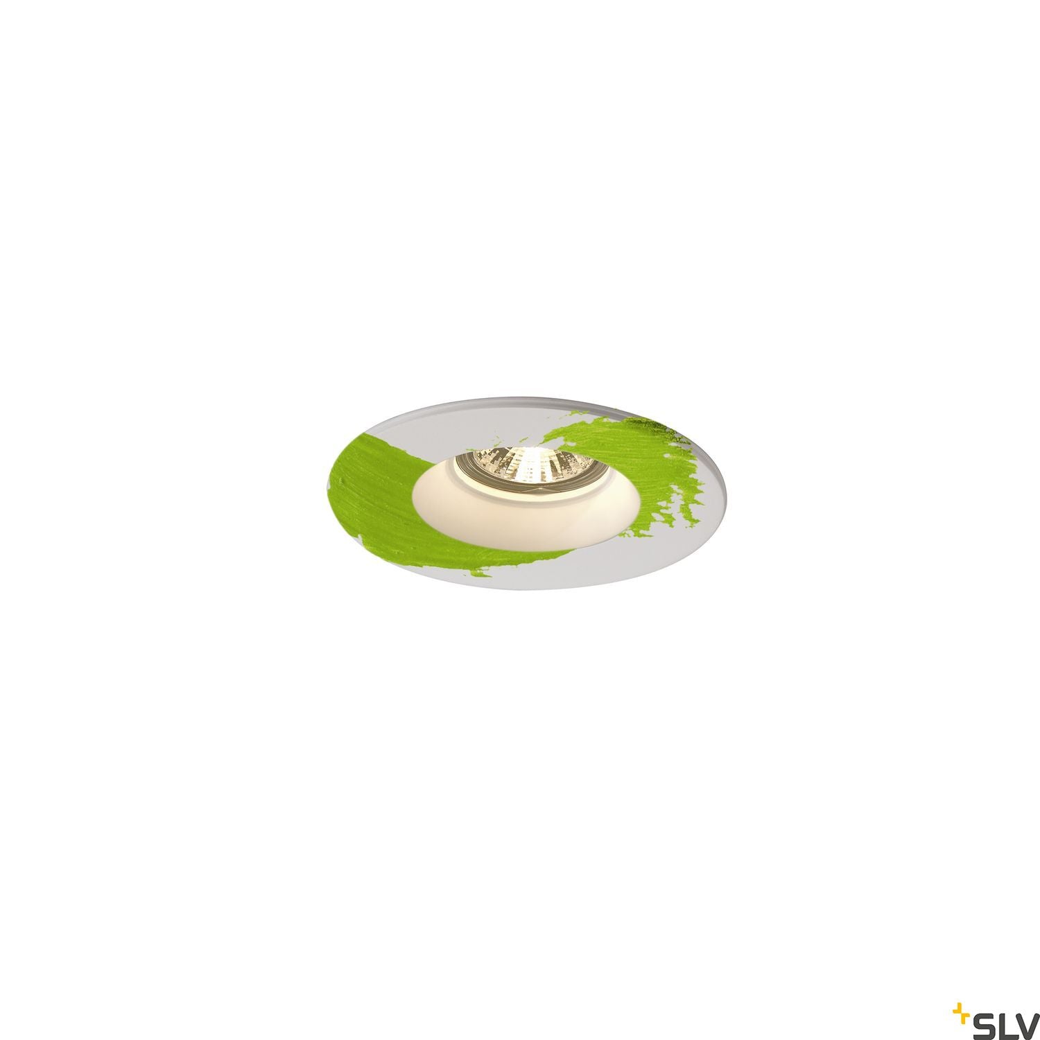 SLV Plaster downlight, GU10, round , white plaster 148070