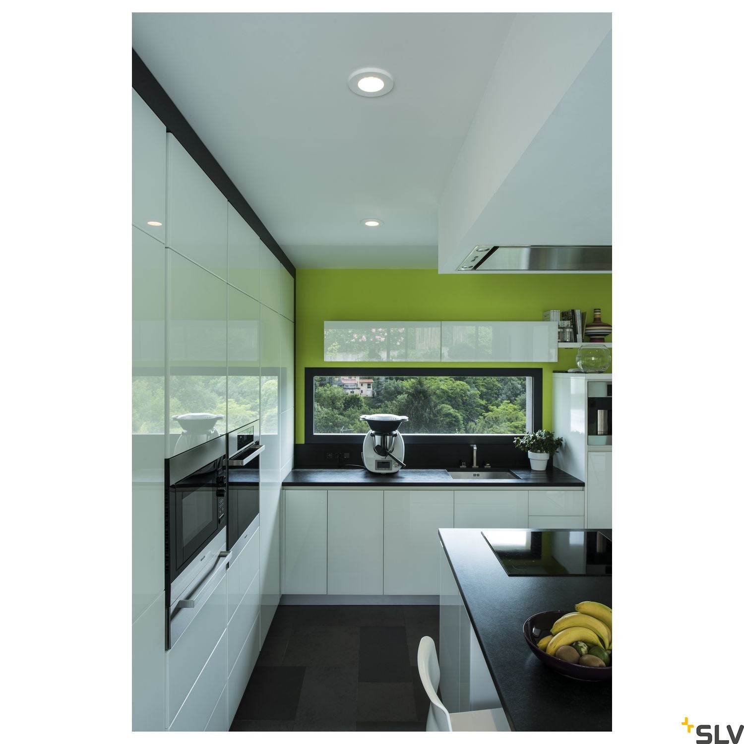 SLV Plaster downlight, GU10, round , white plaster 148070