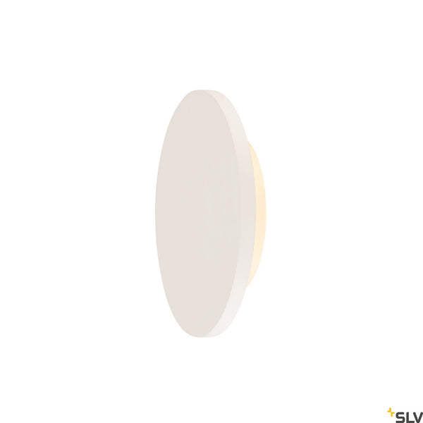 SLV Plaster, wall light, LED, 3000K, round, white plaster, Ø 26cm 148091