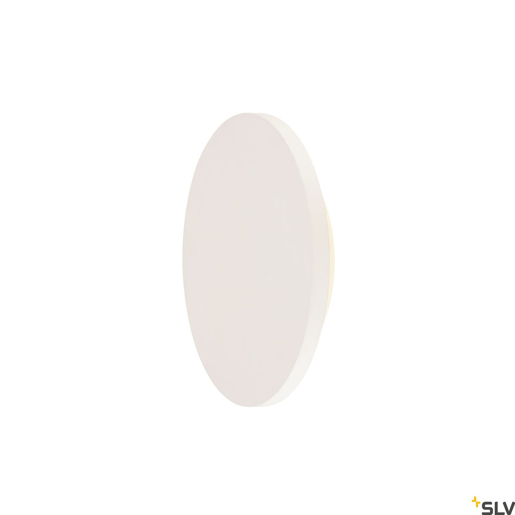 SLV Plaster, wall light, LED, 3000K, round, white plaster, Ø 26cm 148091