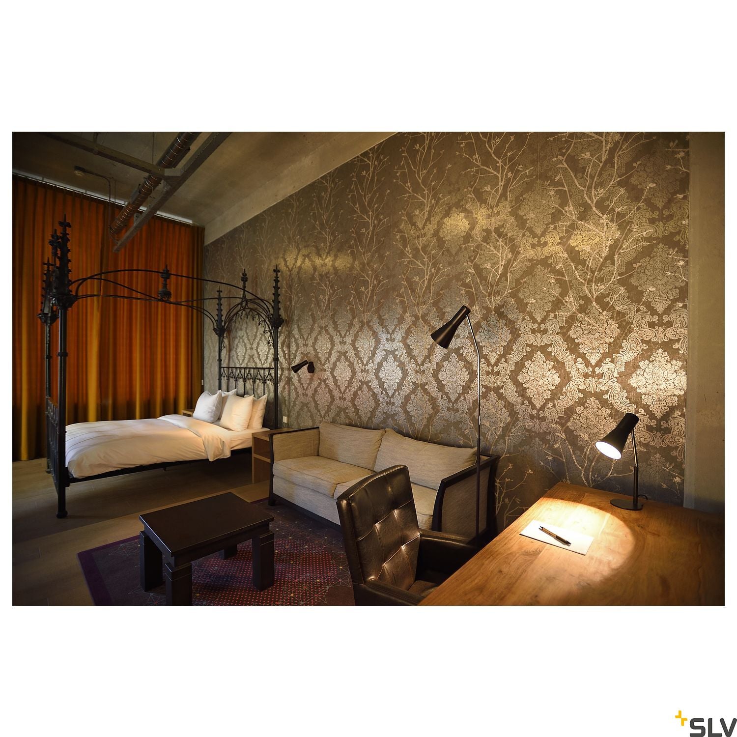 SLV PHELIA, wall light, black, GU10, with switch 148540