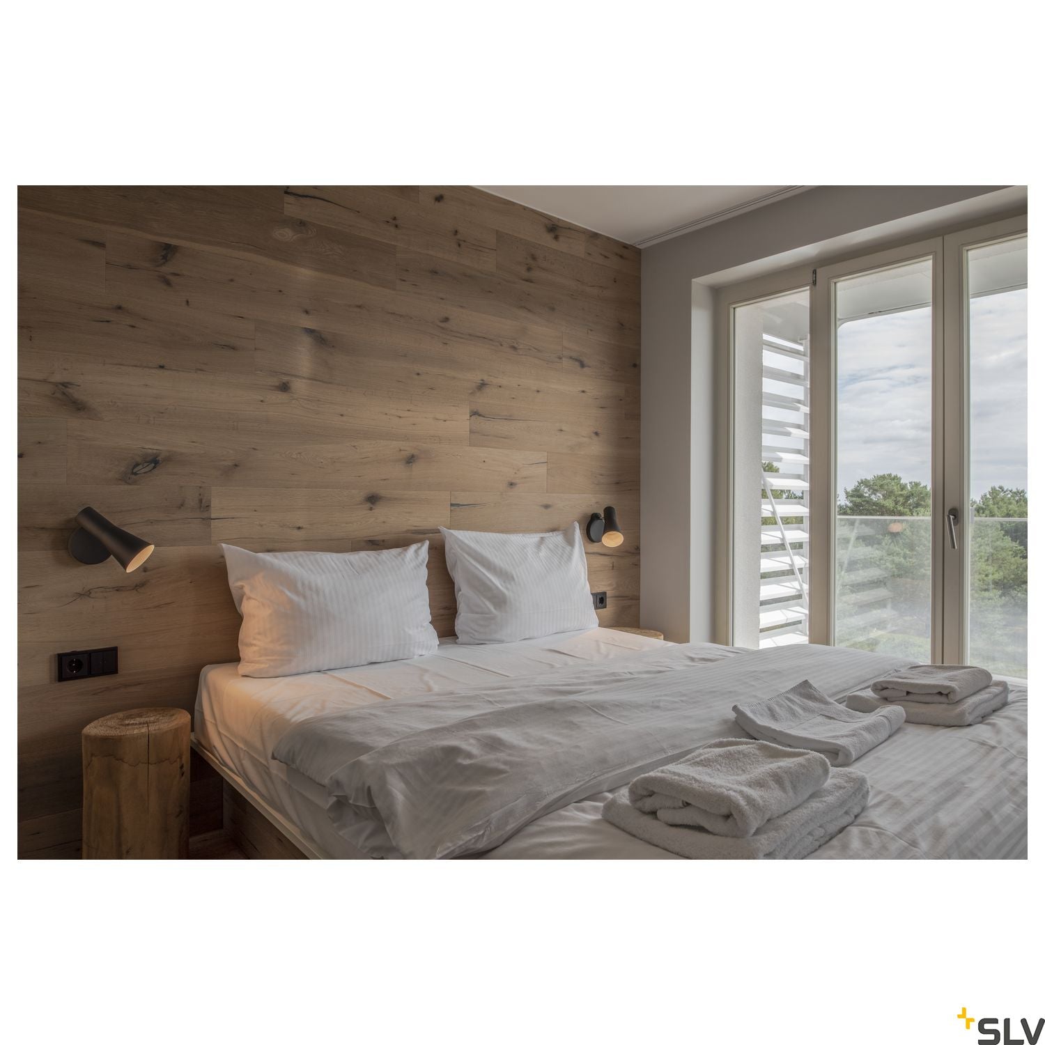 SLV PHELIA, wall light, black, GU10, with switch 148540
