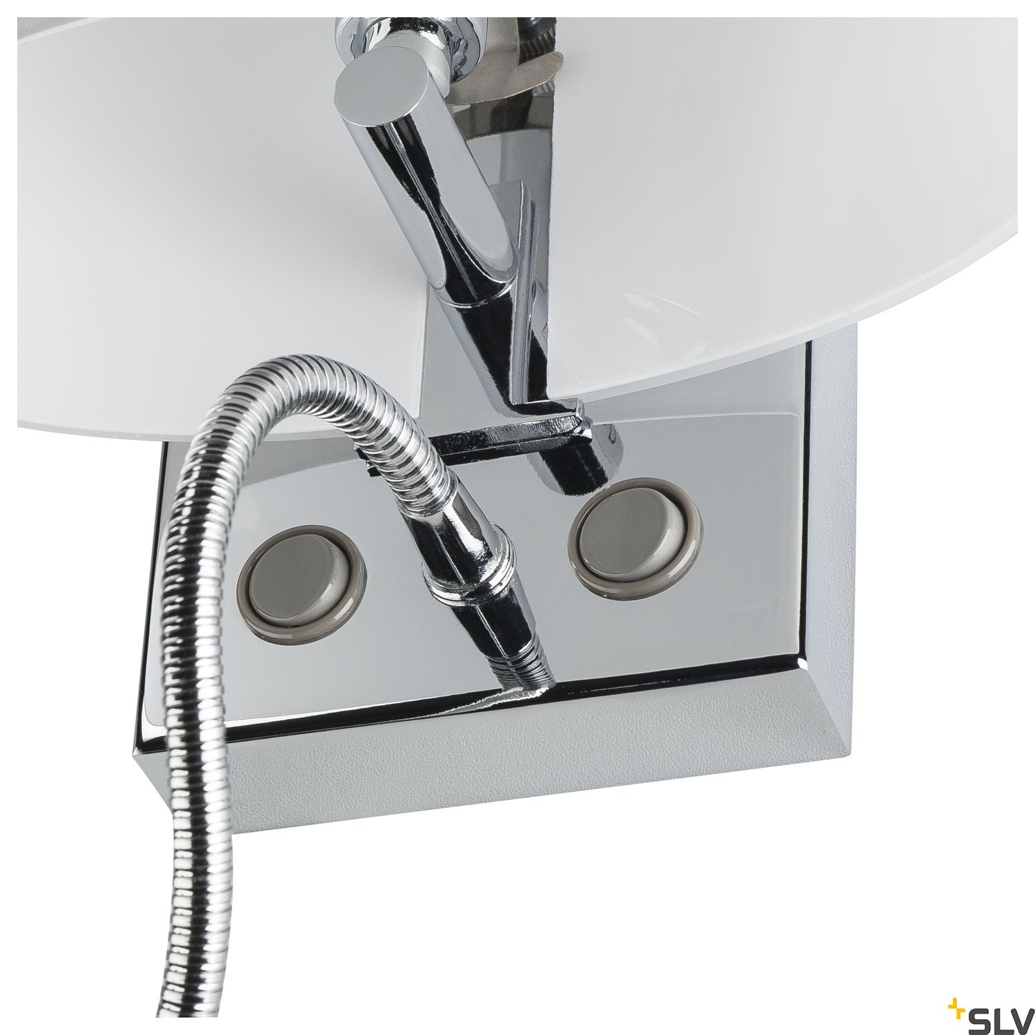 SLV COUPA FLEXLED wall light, chrome, frosted glass, 1xG9 max. 40W, 3W LED, 3000K 149452