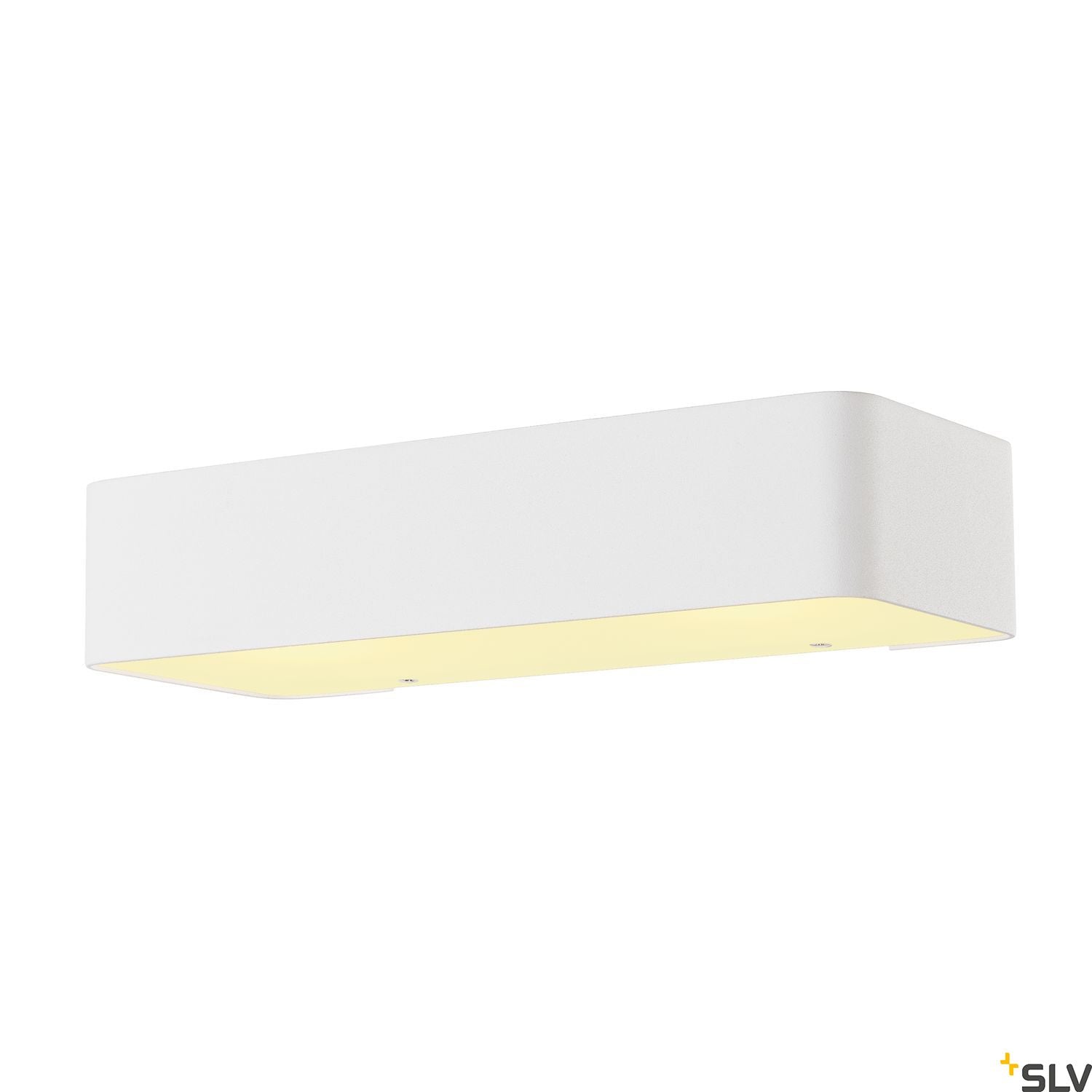 SLV Wall light, WL 149 R7s, rectangular, matt white, R7s 78mm, max. 60W, up/down 149471
