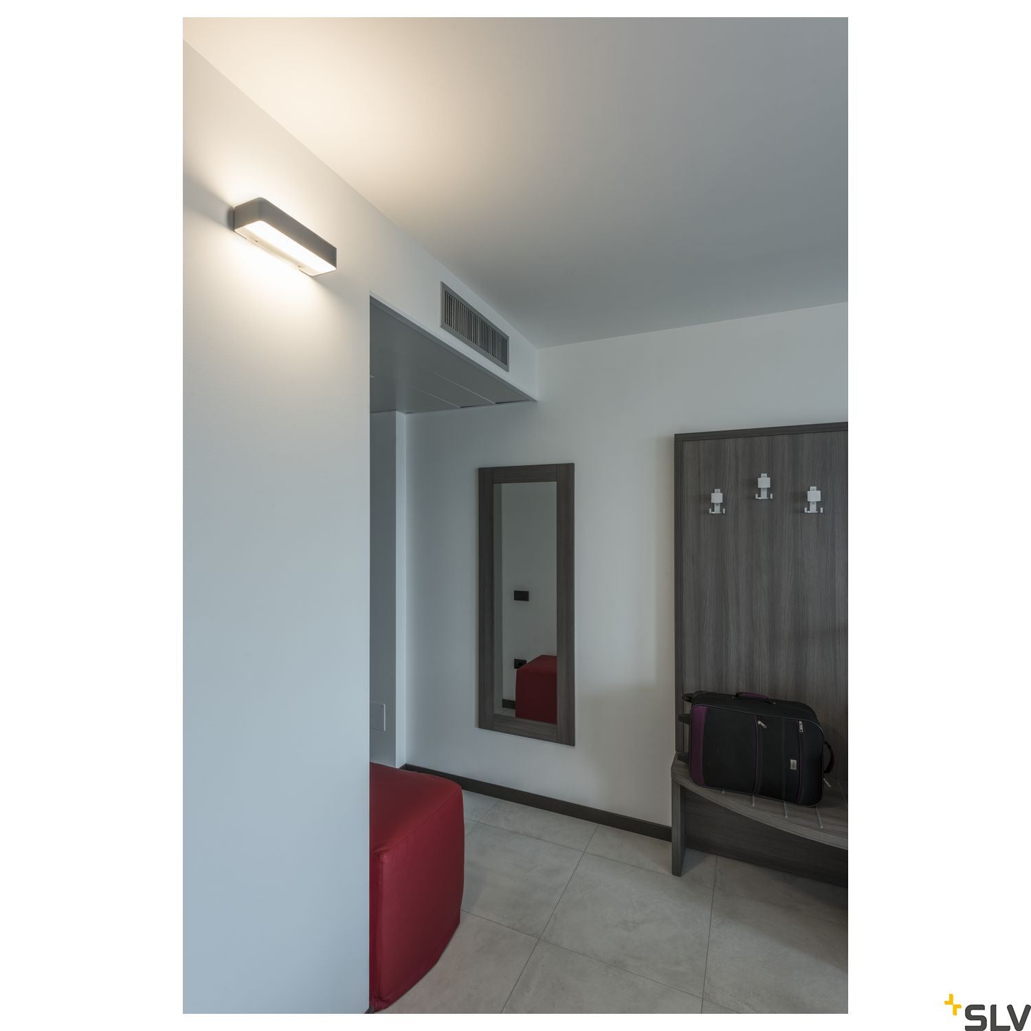 SLV WL24 LED wall light, matt white 149511