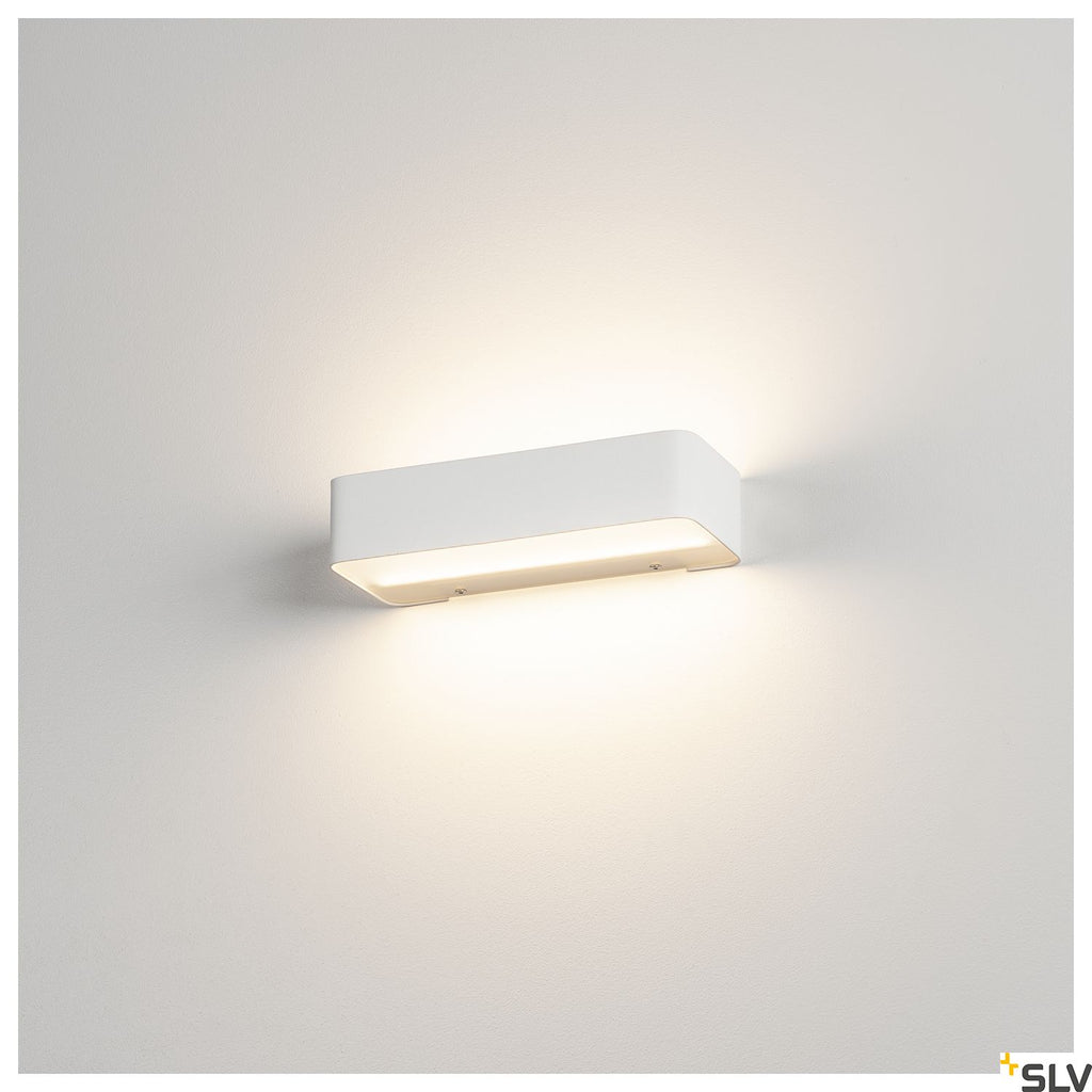 SLV WL24 LED wall light, matt white 149511
