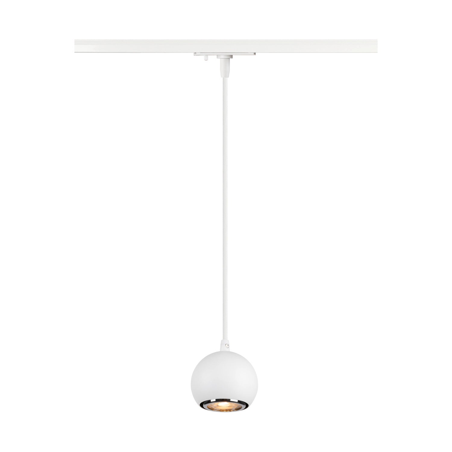 SLV LIGHT EYE® 90, 1~ track pendant light, GU10, pendant length 150 cm, 1x max. 6 W, white 1008169