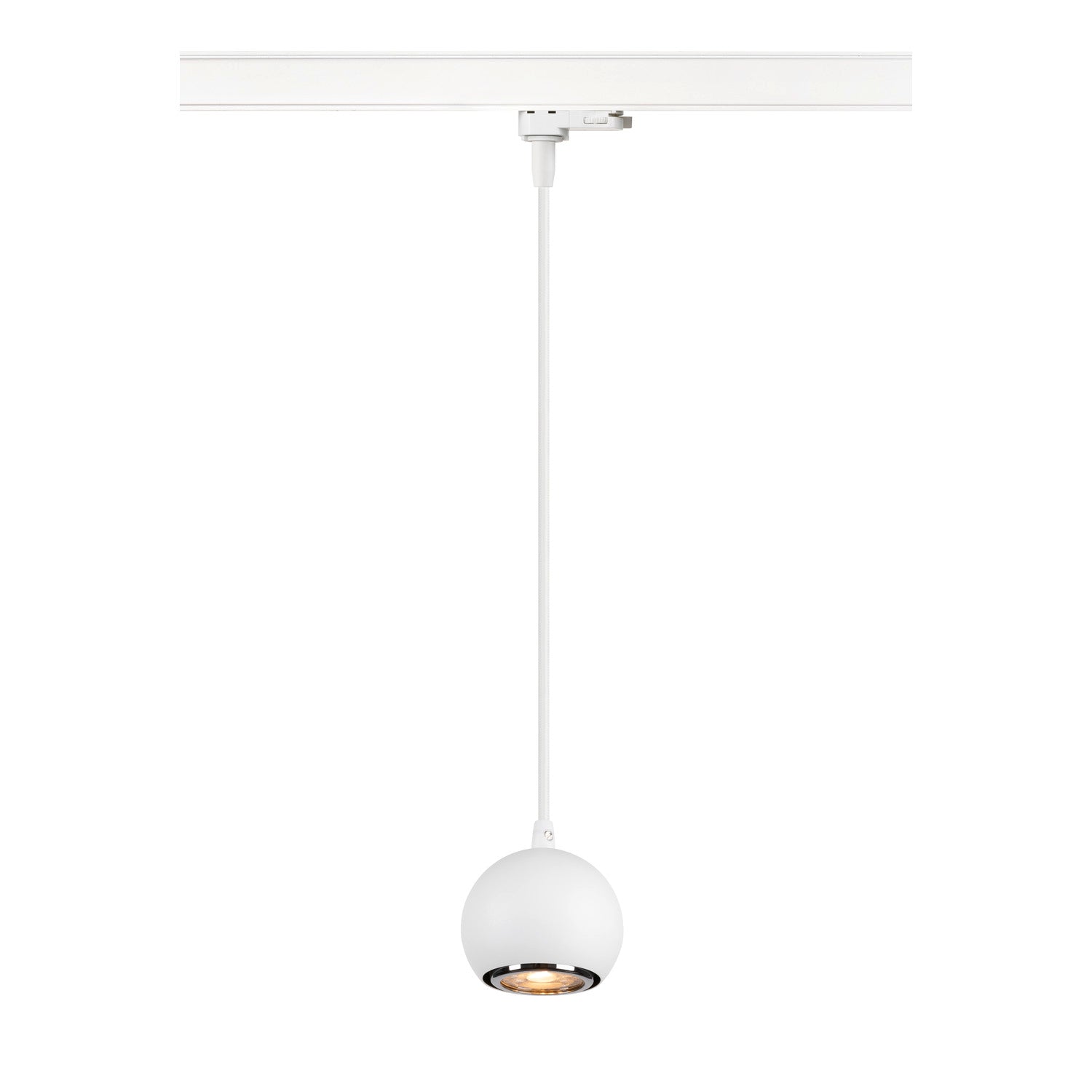 SLV LIGHT EYE® 90, 3~track pendant light, GU10, pendant length 150 cm, 1x max. 6 W, matt white 1008171