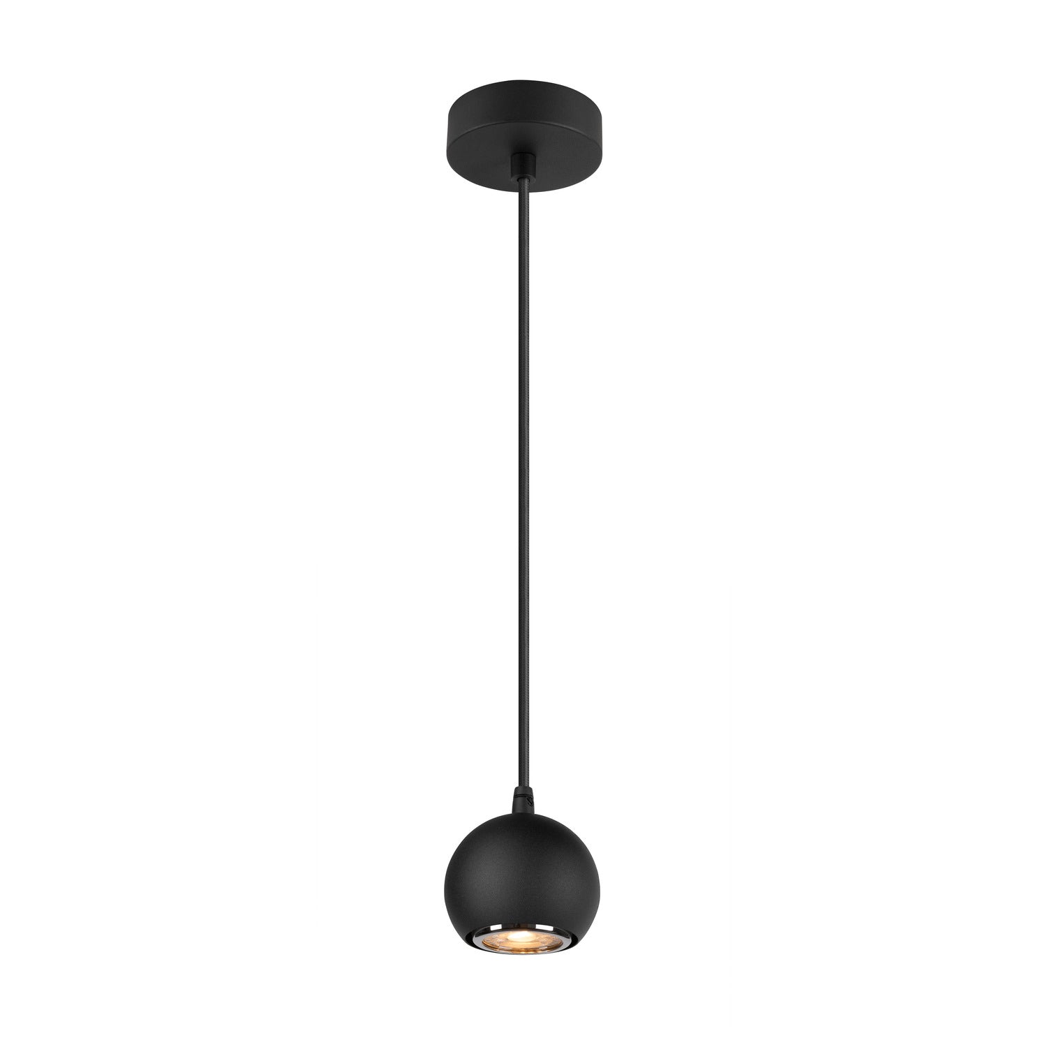 SLV LIGHT EYE® 90, pendant light, GU10, pendant length 150 cm, 1x max. 6 W, matt black 1008172