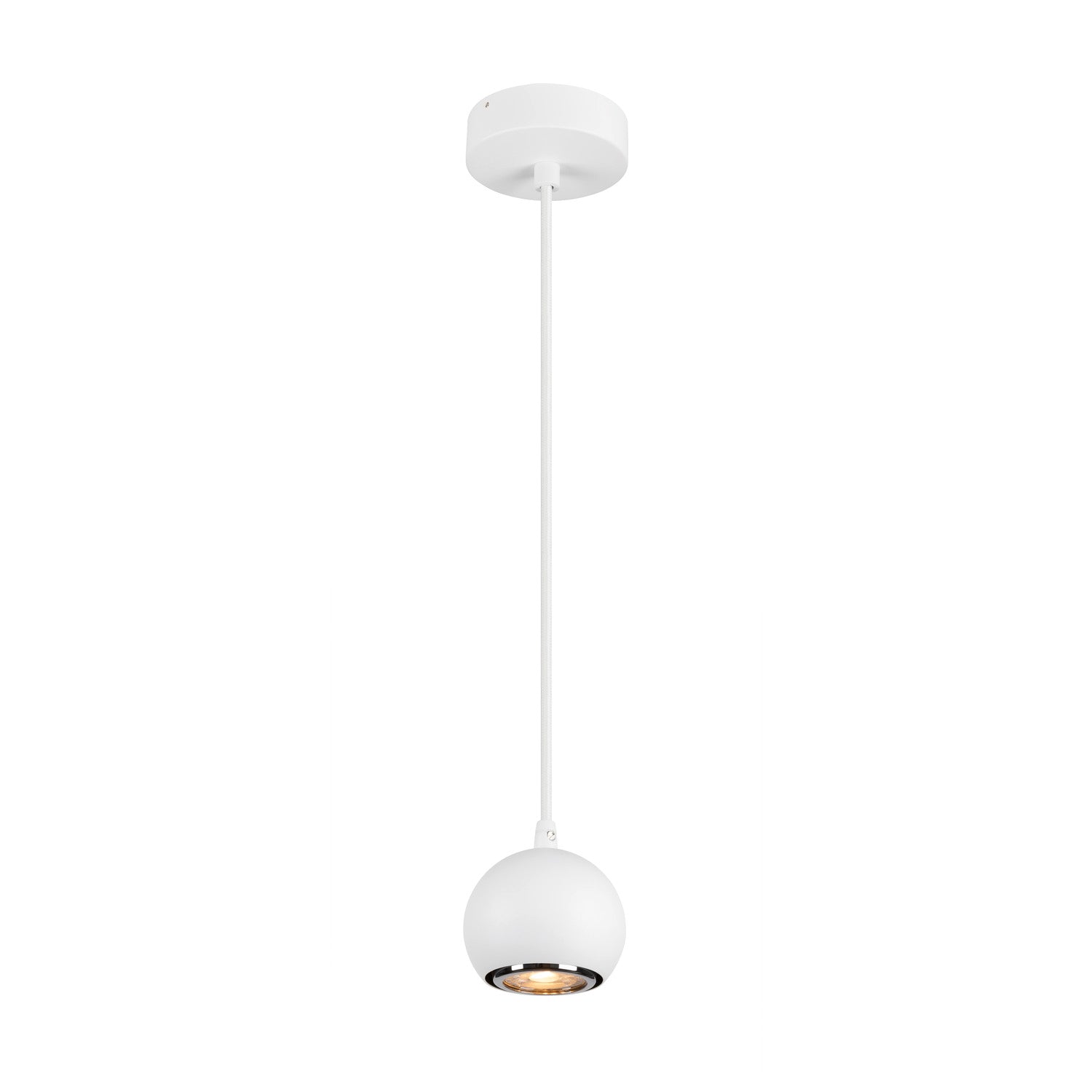 SLV LIGHT EYE® 90, pendant light, GU10, pendant length 150 cm, 1x max. 6 W, matt white 1008173