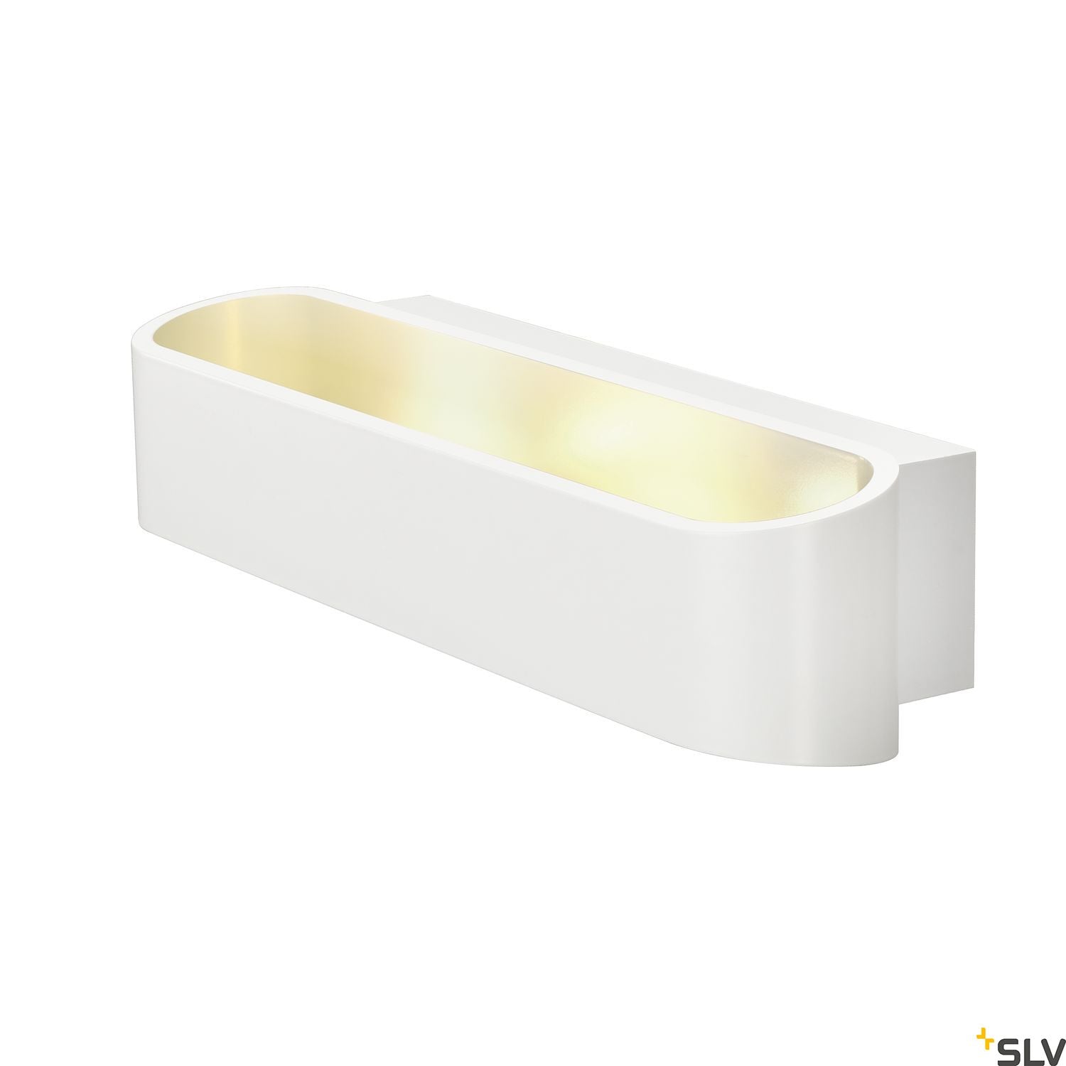 SLV ASSO 300 LED wall light, oval, white, 2x 5W LED, 3000K 151271