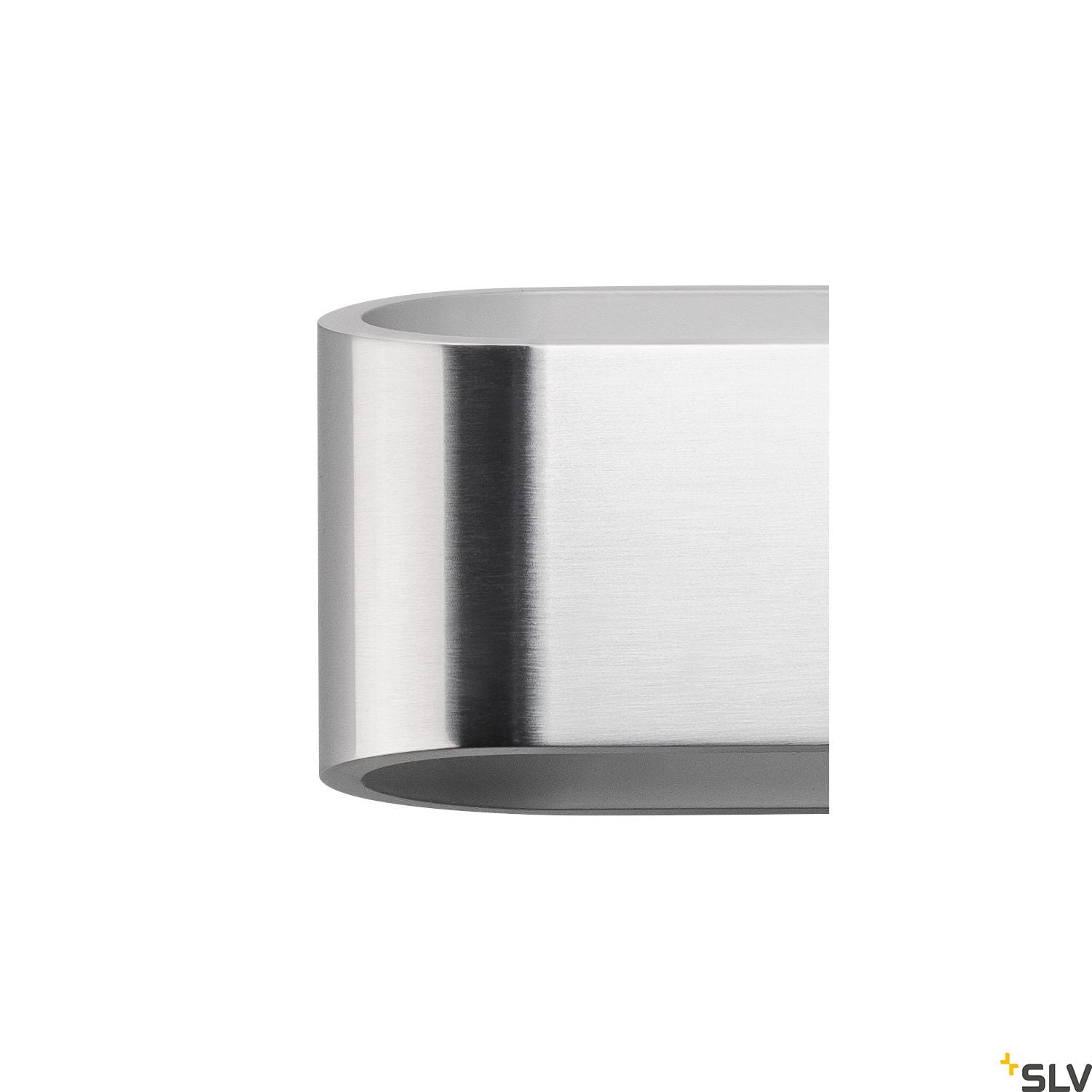 SLV ASSO 300 LED wall light, oval, alu brushed, 2x 5W LED, 3000K 151275