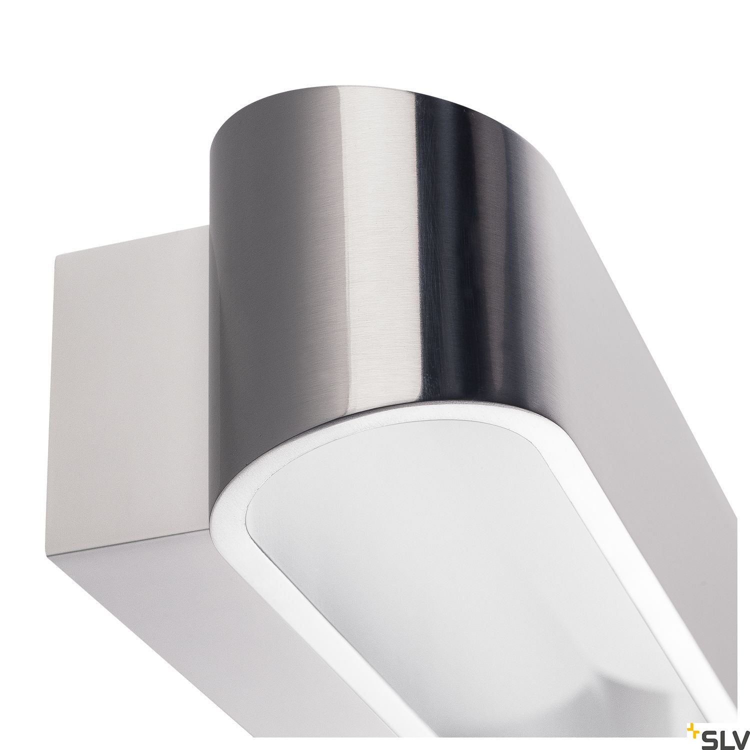 SLV ASSO 300 LED wall light, oval, alu brushed, 2x 5W LED, 3000K 151275