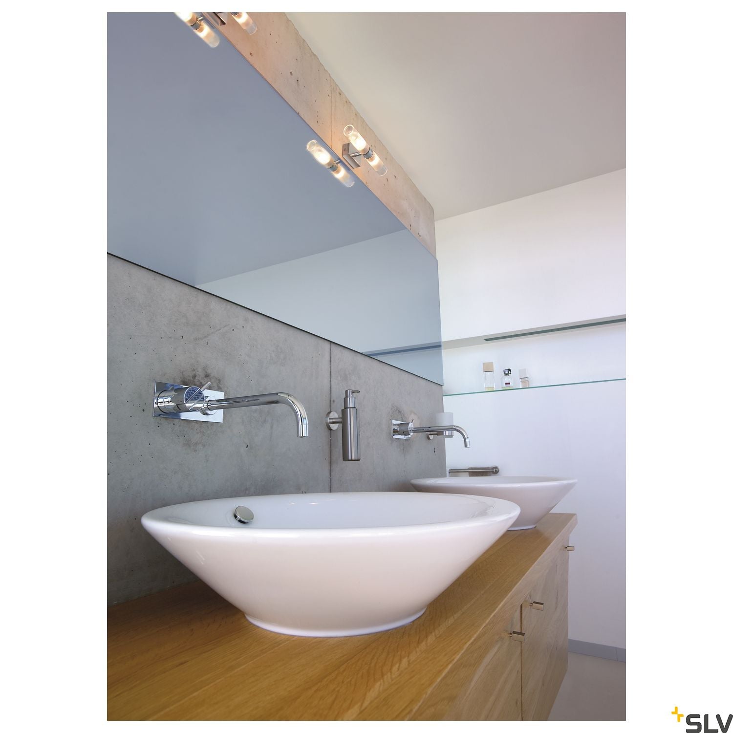 SLV MIBO WALL UP-DOWN, chrome, 2x G9, max 2x 25W, IP21 151282