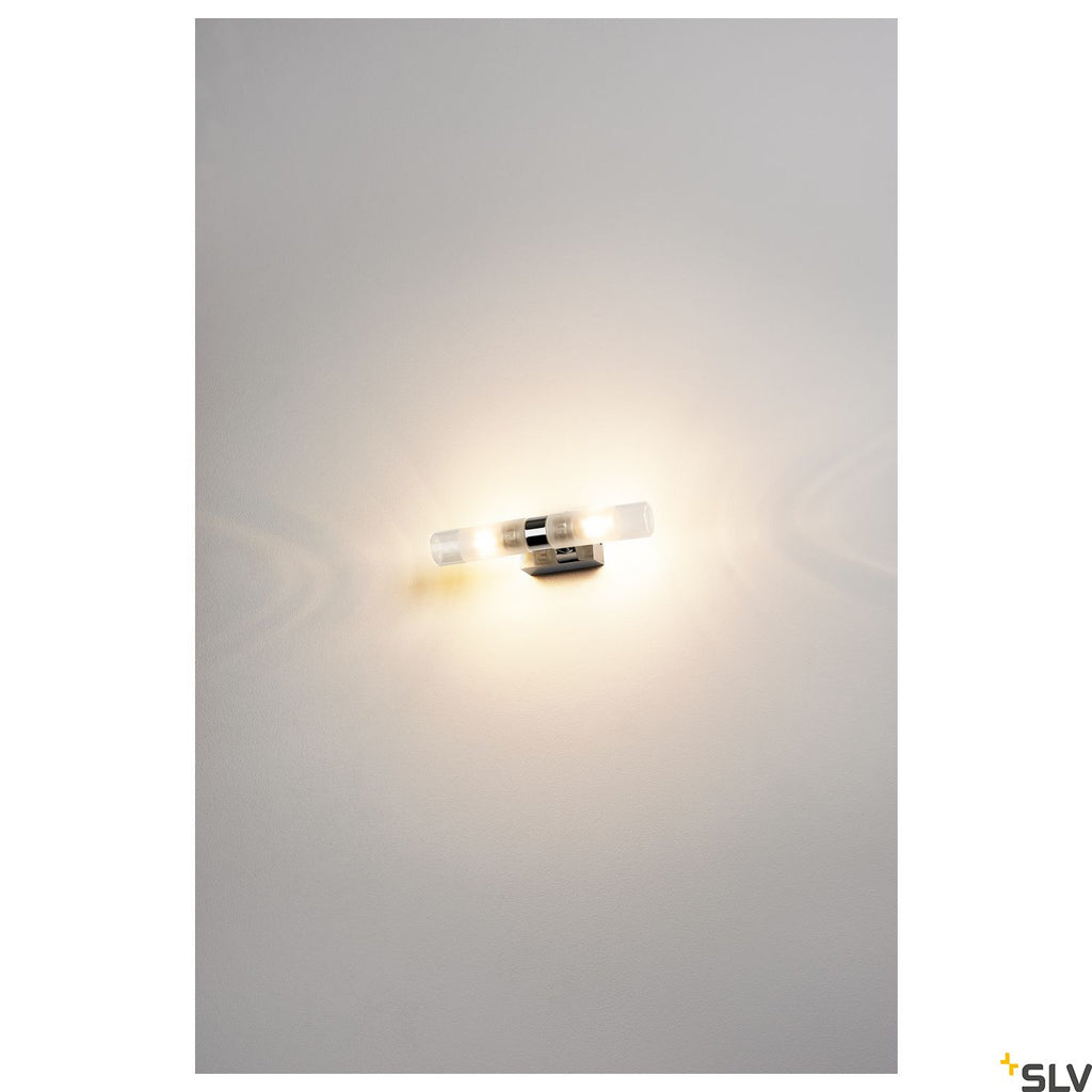 SLV MIBO WALL UP-DOWN, chrome, 2x G9, max 2x 25W, IP21 151282