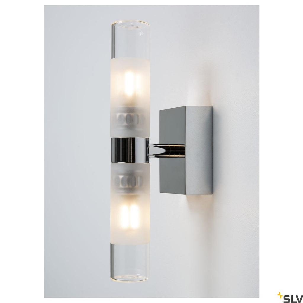 SLV MIBO WALL UP-DOWN, chrome, 2x G9, max 2x 25W, IP21 151282