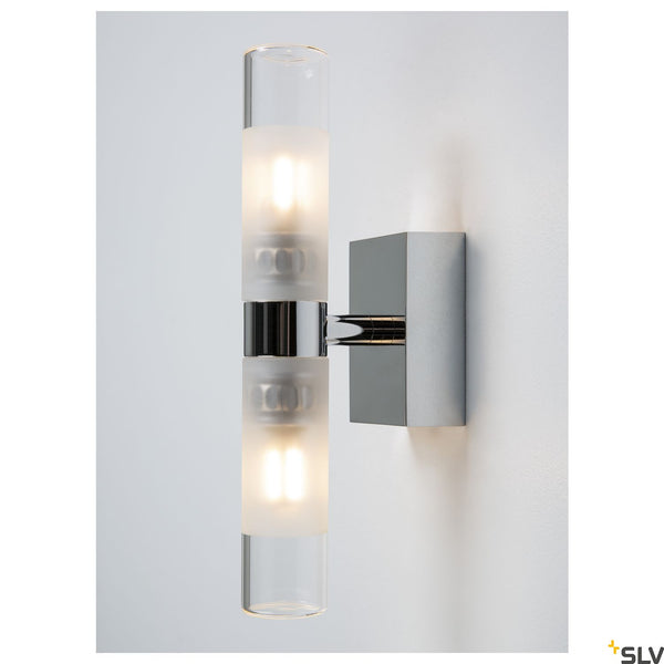 SLV MIBO WALL UP-DOWN, chrome, 2x G9, max 2x 25W, IP21 151282