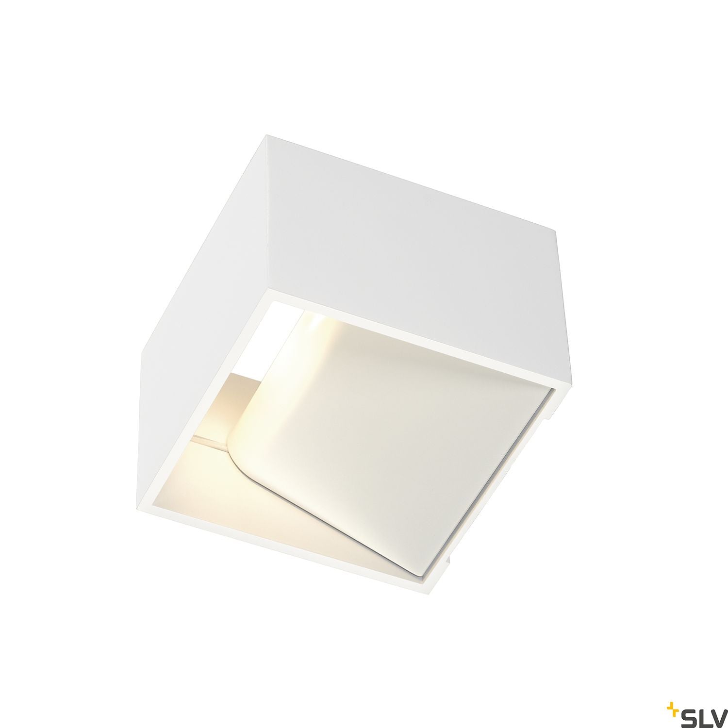 SLV LOGS IN wall light, square, white, 5W LED, 3000K 151321
