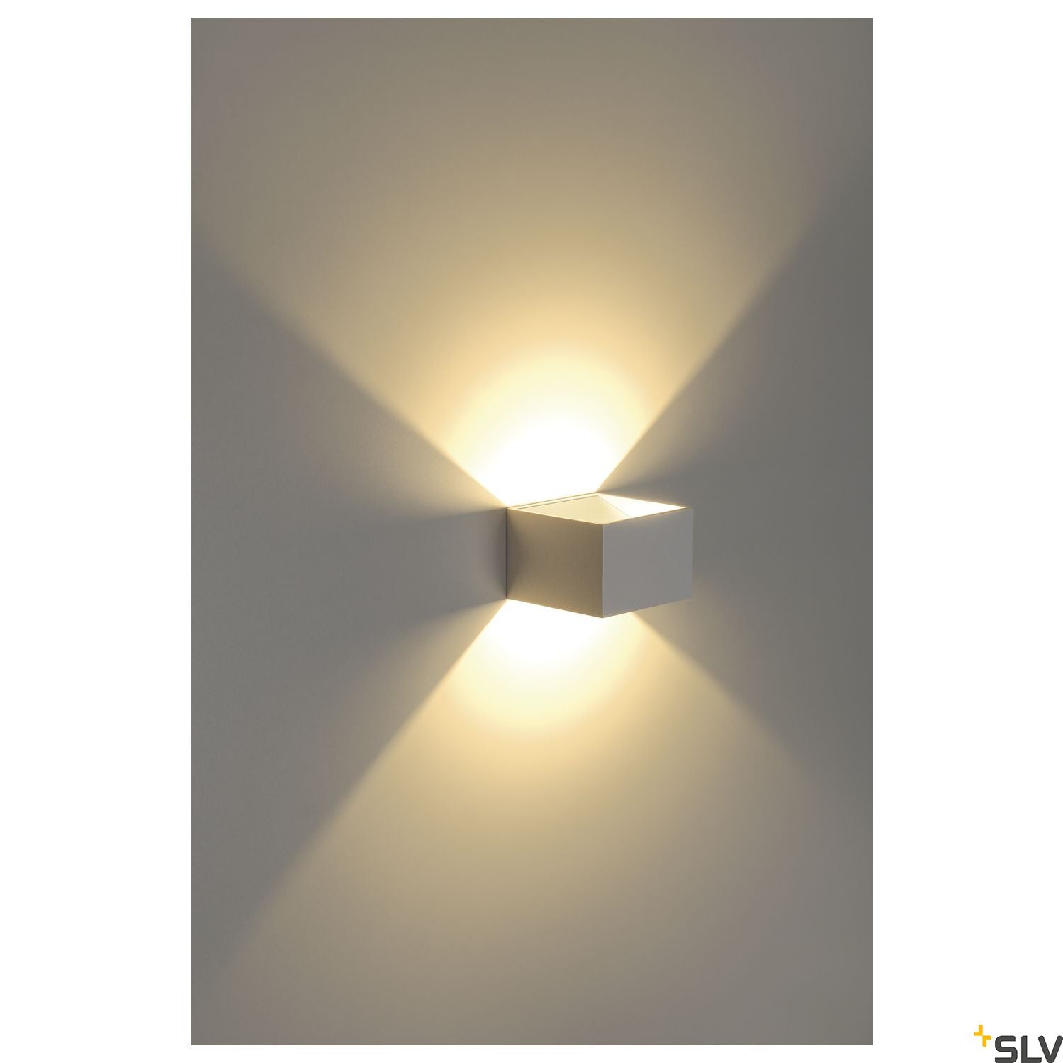 SLV LOGS IN wall light, square, white, 5W LED, 3000K 151321