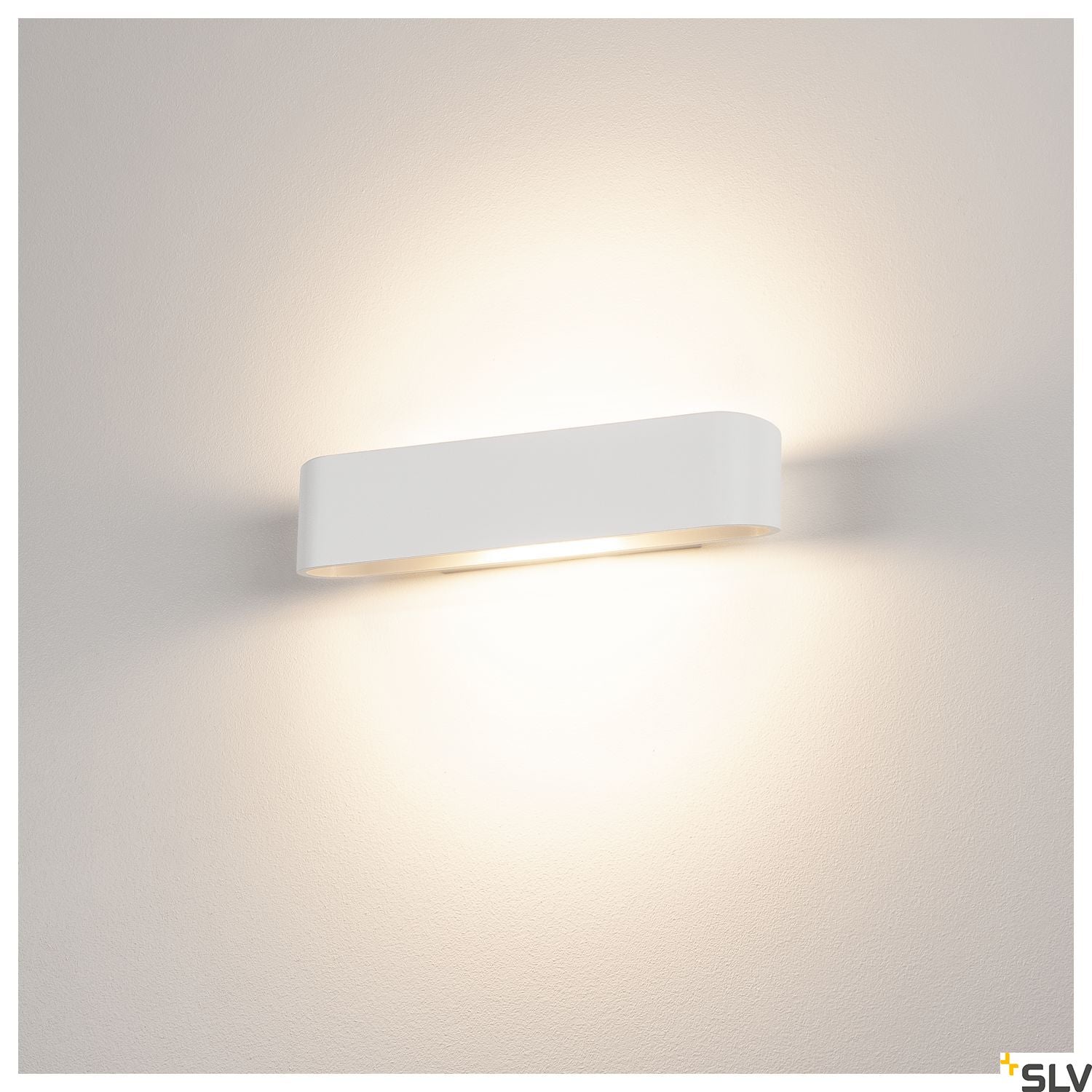 SLV OSSA R7s 300 LED wall light, oval, white, R7s 118mm, max. 120W, up/down 151411