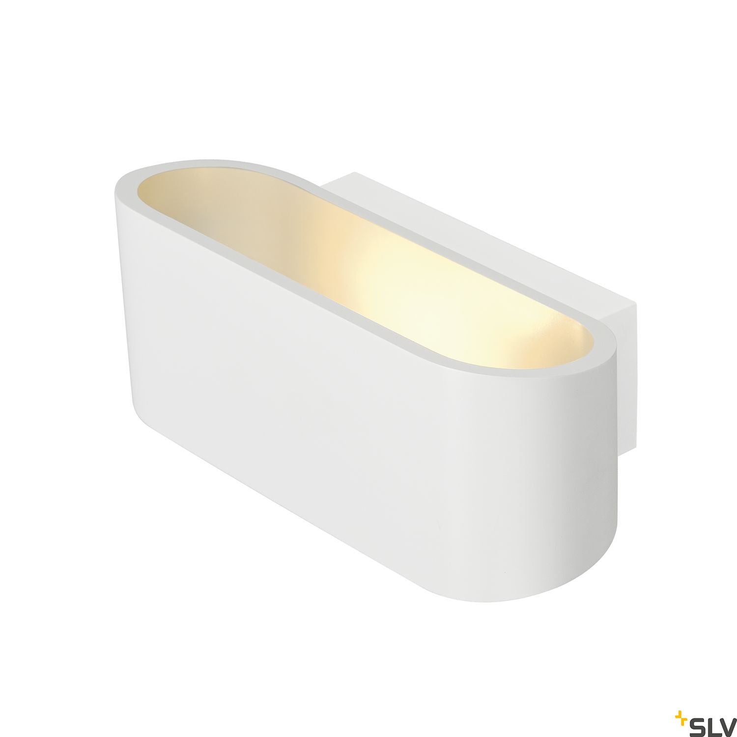 SLV OSSA R7s wall light, oval, white, R7s 78mm, max. 100W, up/down 151451