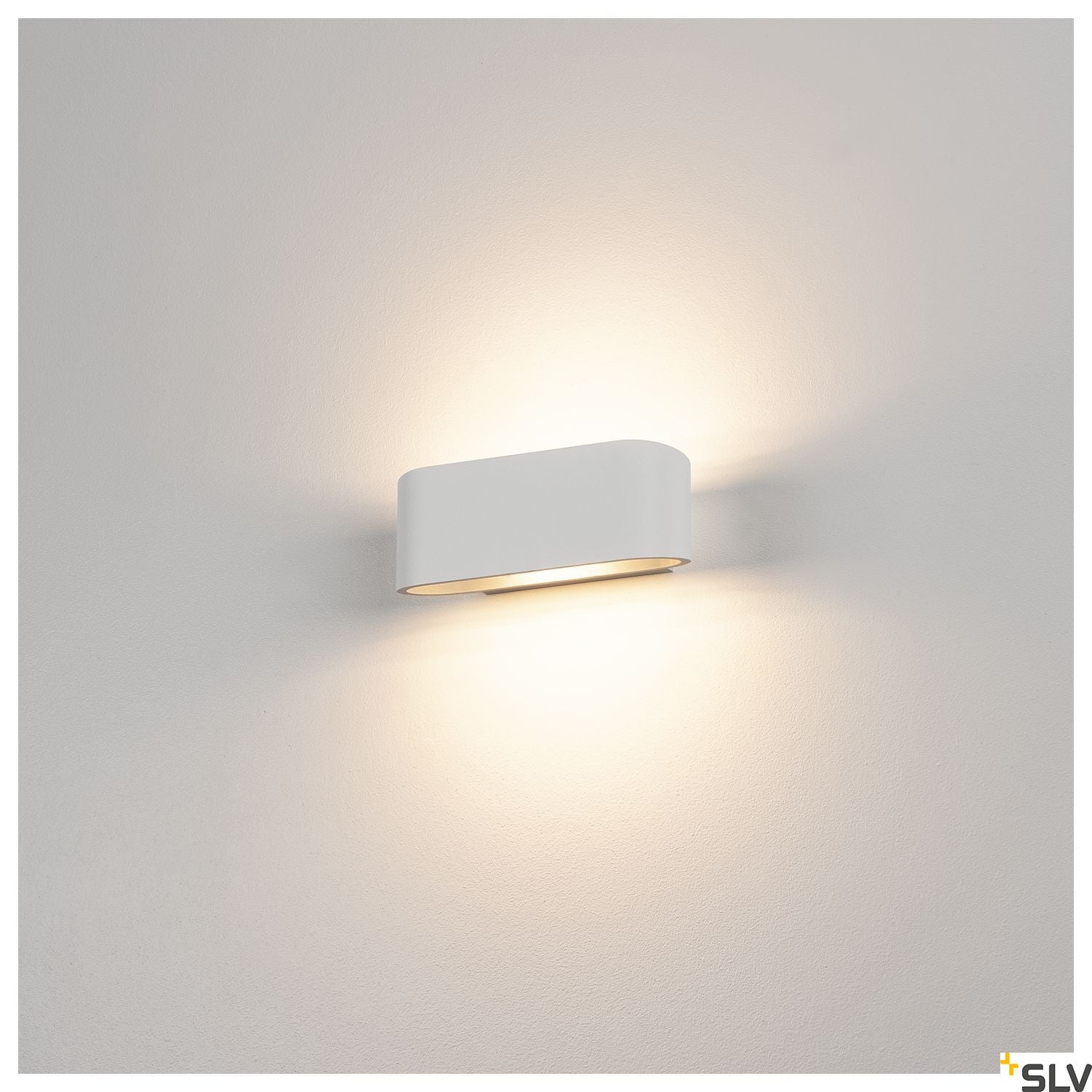 SLV OSSA R7s wall light, oval, white, R7s 78mm, max. 100W, up/down 151451