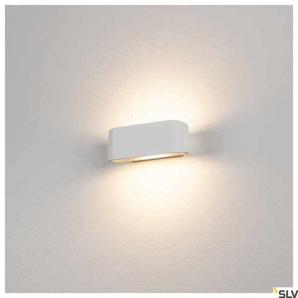 SLV OSSA R7s wall light, oval, white, R7s 78mm, max. 100W, up/down 151451