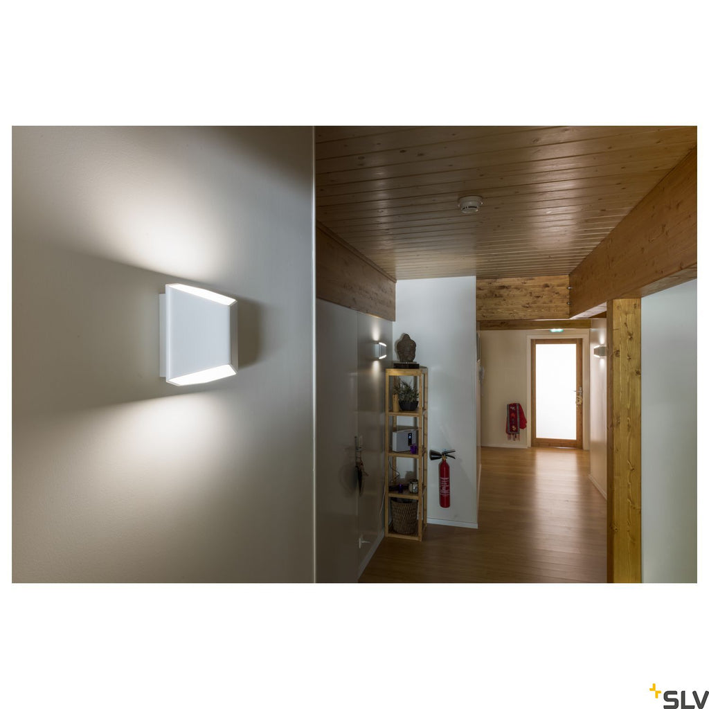 SLV CARISO LED wall light 2, white , 7.6W COB LED, 3000K 151711