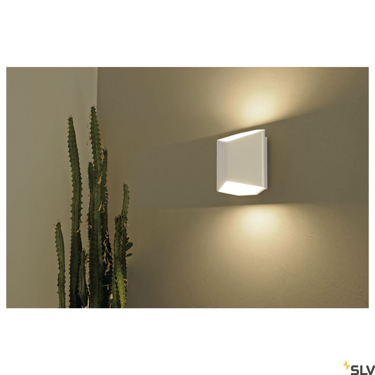 SLV CARISO LED wall light 2, white , 7.6W COB LED, 3000K 151711