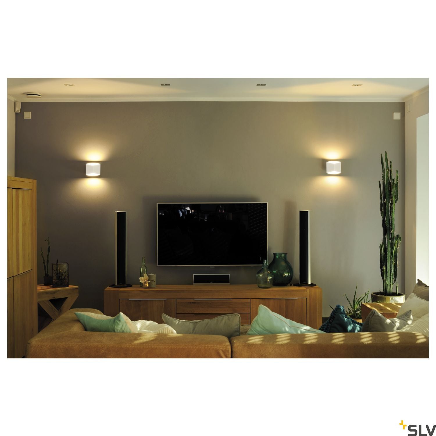 SLV CARISO LED wall light 2, white , 7.6W COB LED, 3000K 151711