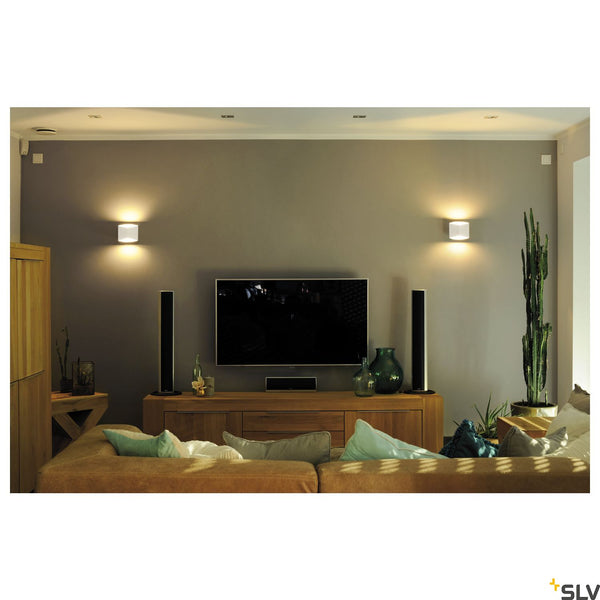 SLV CARISO LED wall light 2, white , 7.6W COB LED, 3000K 151711