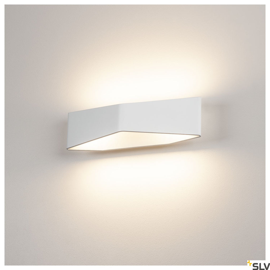 SLV BIG CARISO LED wall light 2, white, 2x 9W LED, 3000K 151741