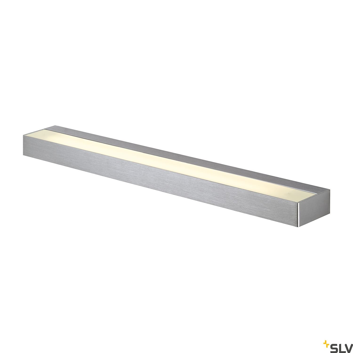 SLV SEDO 14 LED wall light, square brushed aluminium, frosted glass 151786