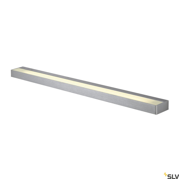 SLV SEDO LED 21 wall light, square , alu brushed, POLYCARBONATEfrosted, 3000K 151796