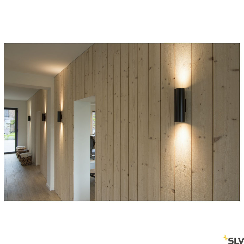SLV ENOLA_B UP/DOWN wall light, black, 2x GU10, max. 2x 50W 151800
