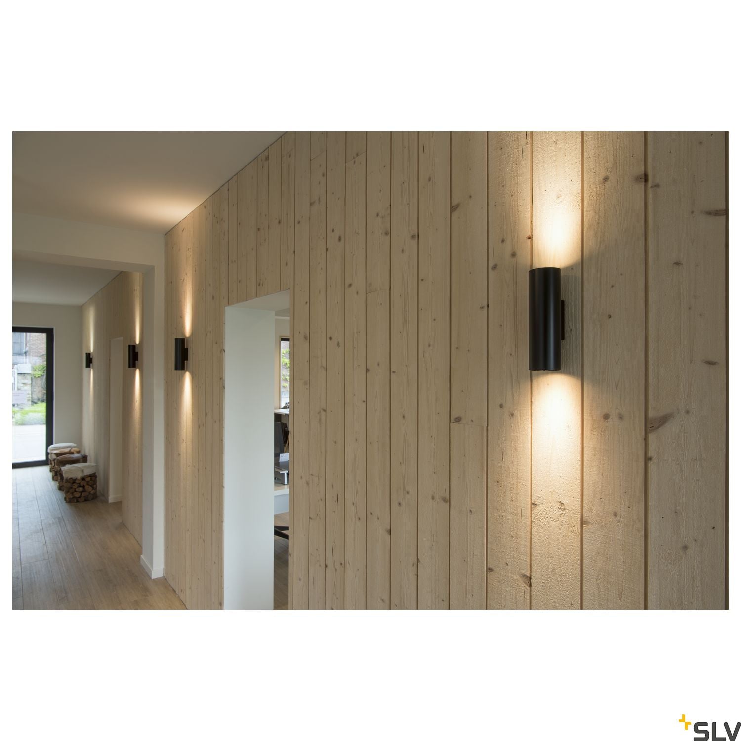 SLV ENOLA_B UP/DOWN wall light, black, 2x GU10, max. 2x 50W 151800