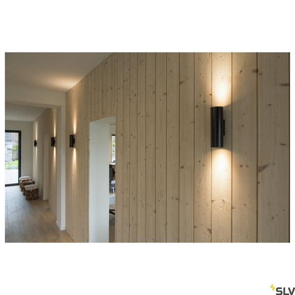 SLV ENOLA_B UP/DOWN wall light, black, 2x GU10, max. 2x 50W 151800