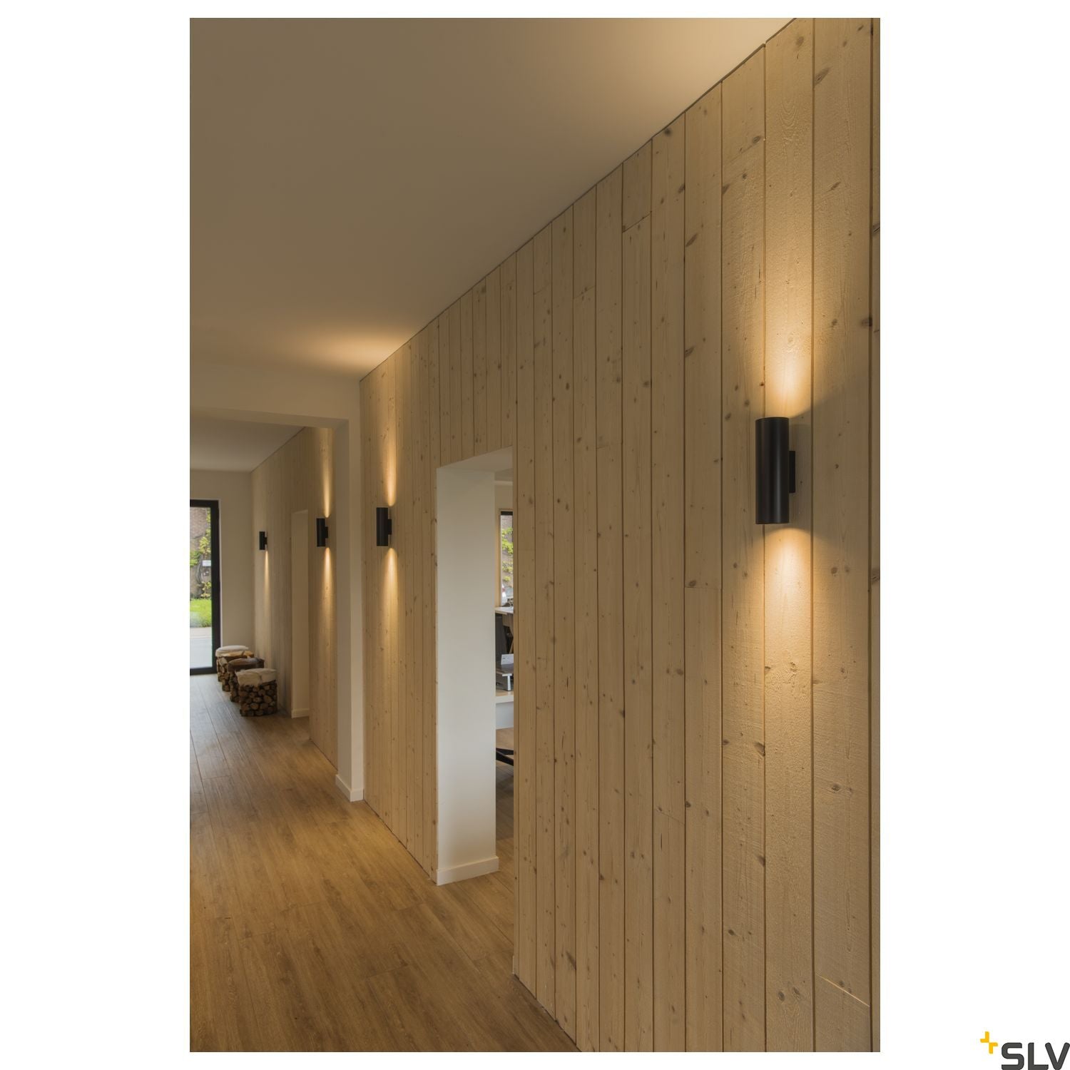 SLV ENOLA_B UP/DOWN wall light, black, 2x GU10, max. 2x 50W 151800
