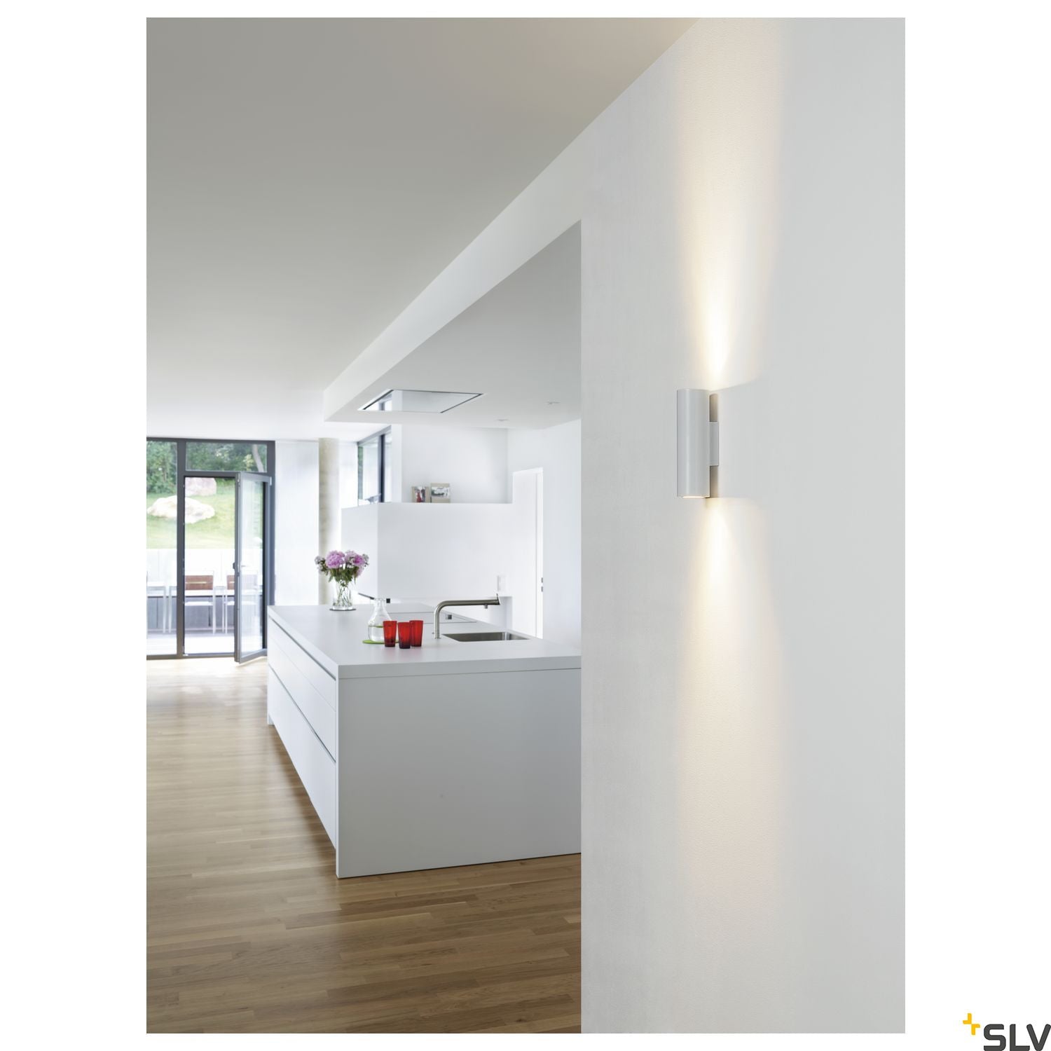 SLV ENOLA_B UP/DOWN wall light, white, 2x GU10, max. 2x 50W 151801